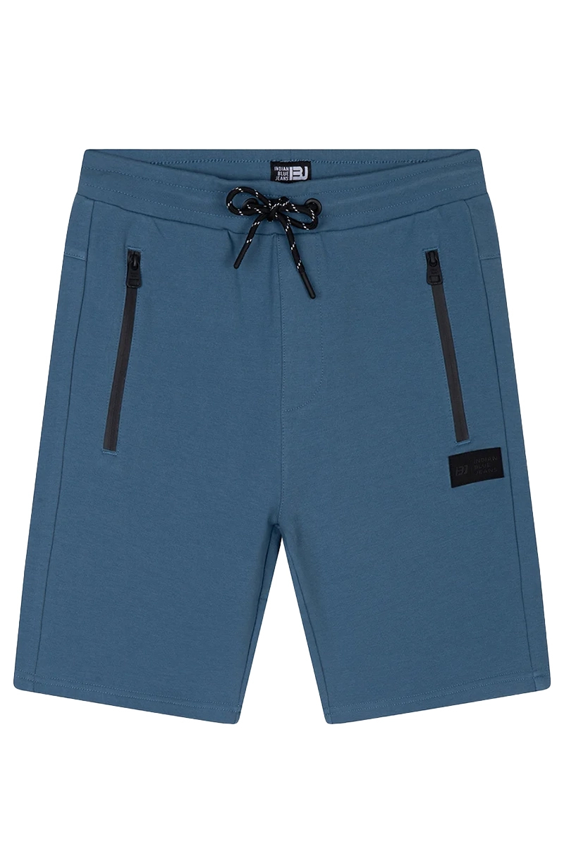 Indian Blue Jeans Jog short basic zip Blauw-1 1