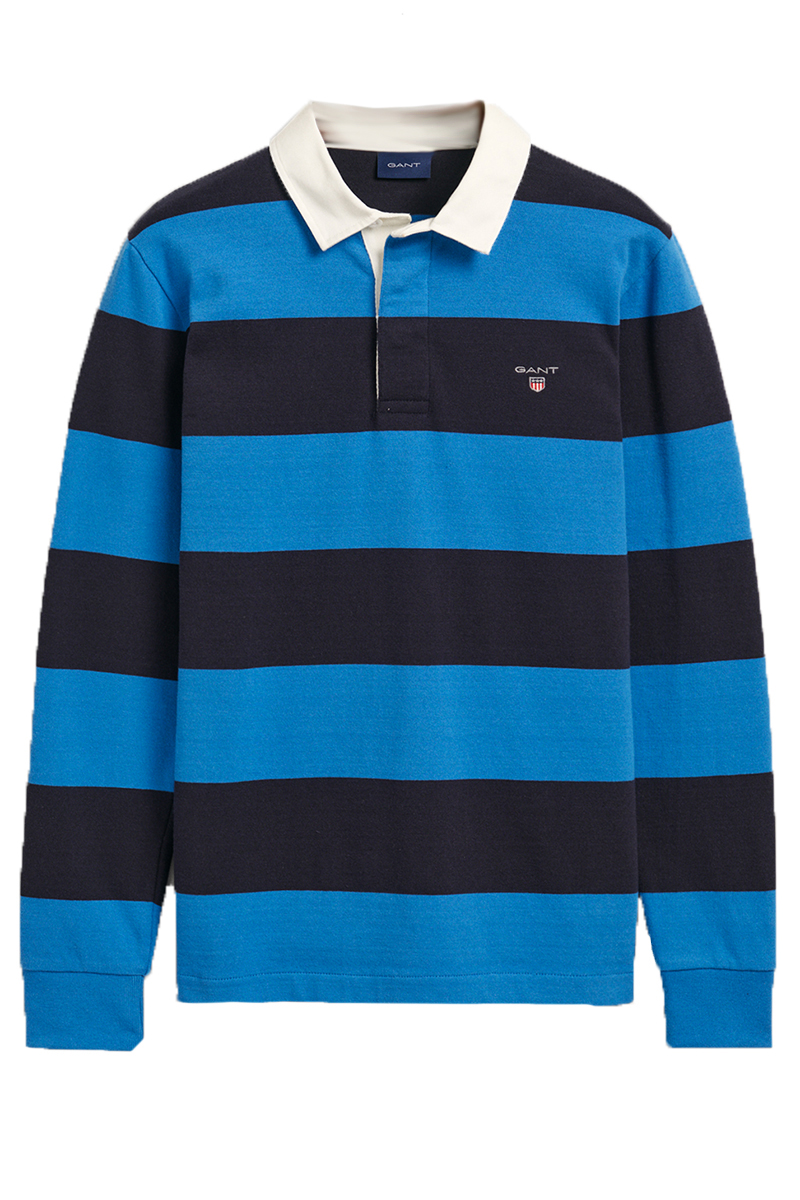 Gant BARSTRIPE HEAVY RUGGER Blauw-1 1