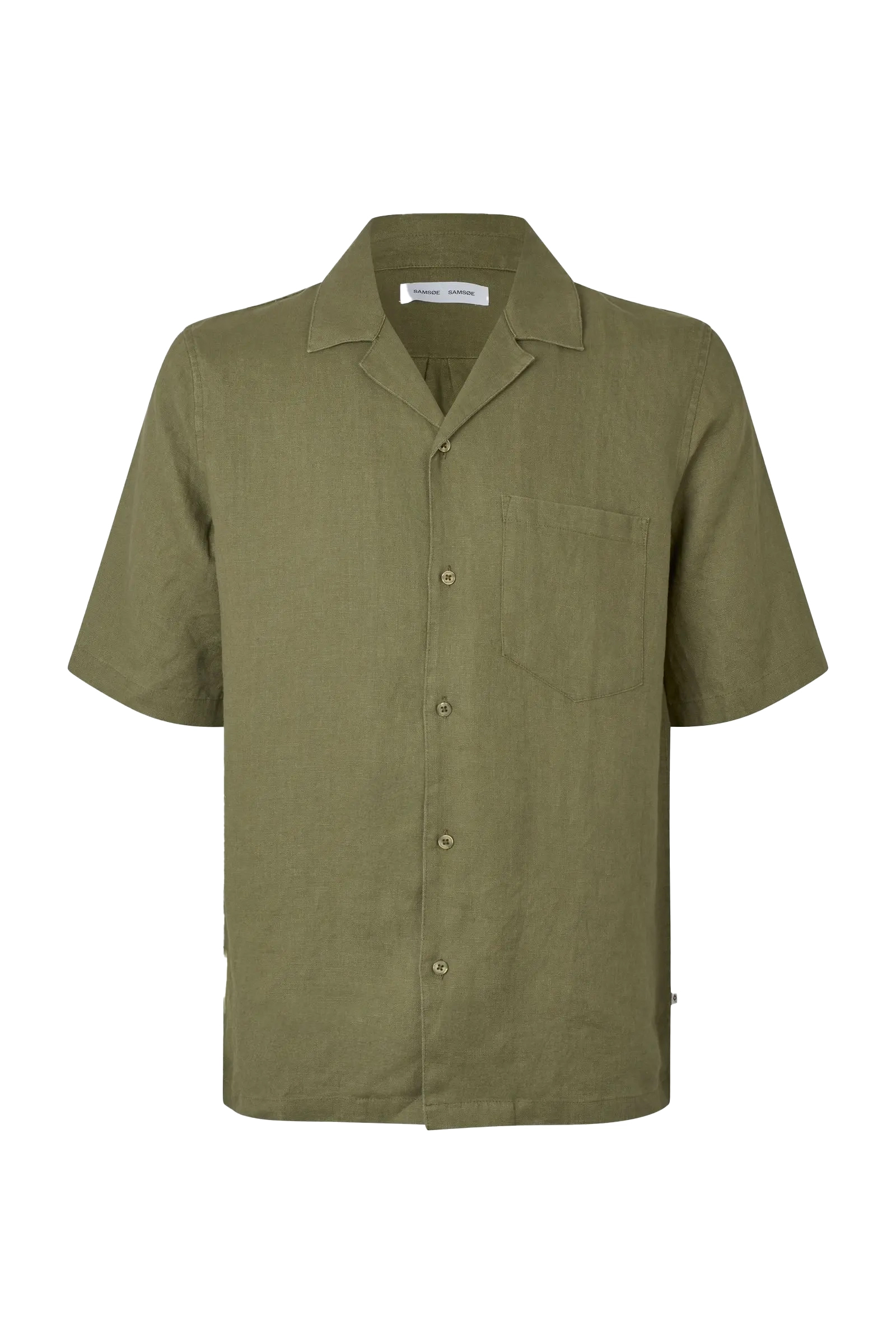 Heren overhemd km casual groen