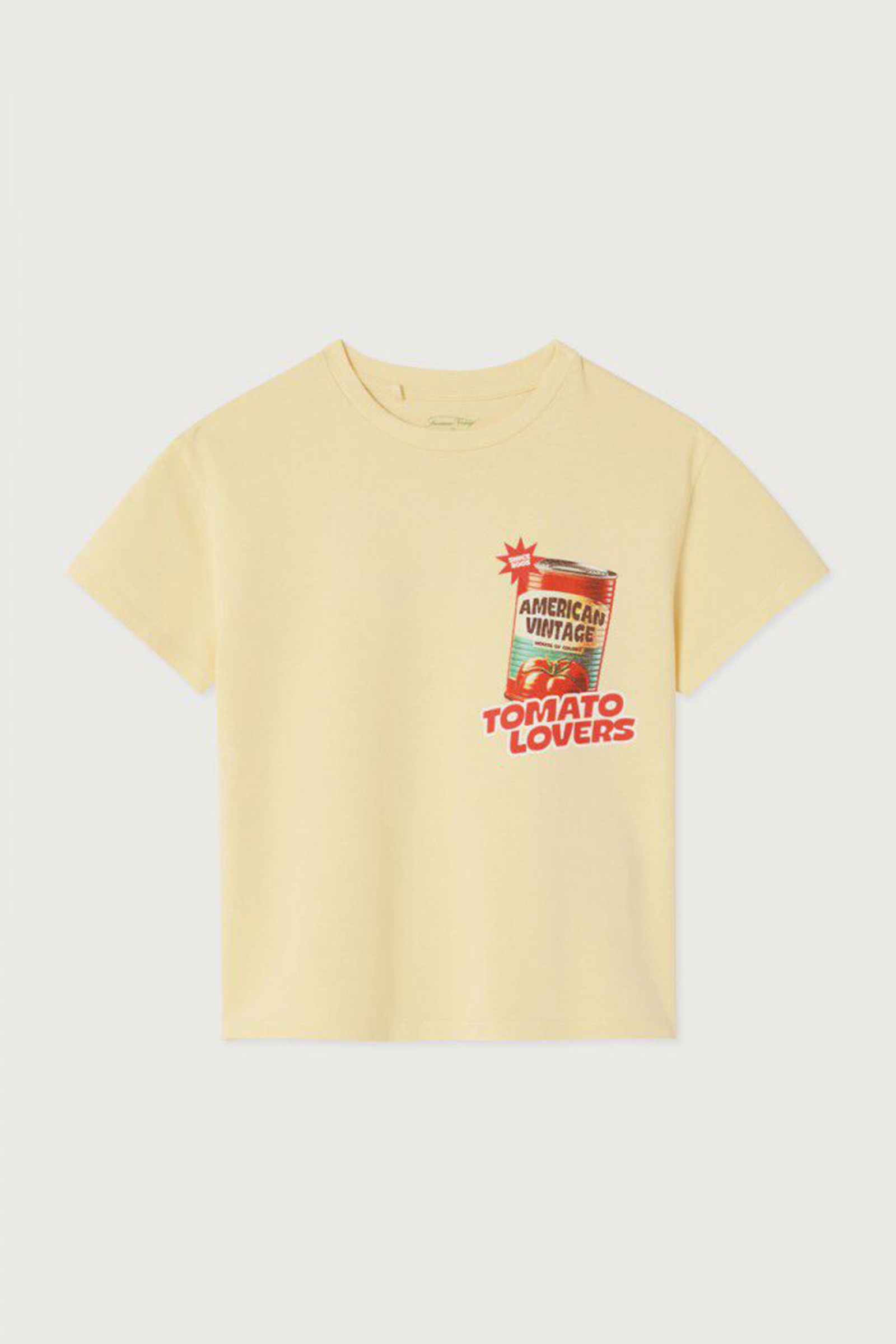 Meisjes t-shirt korte mouw geel