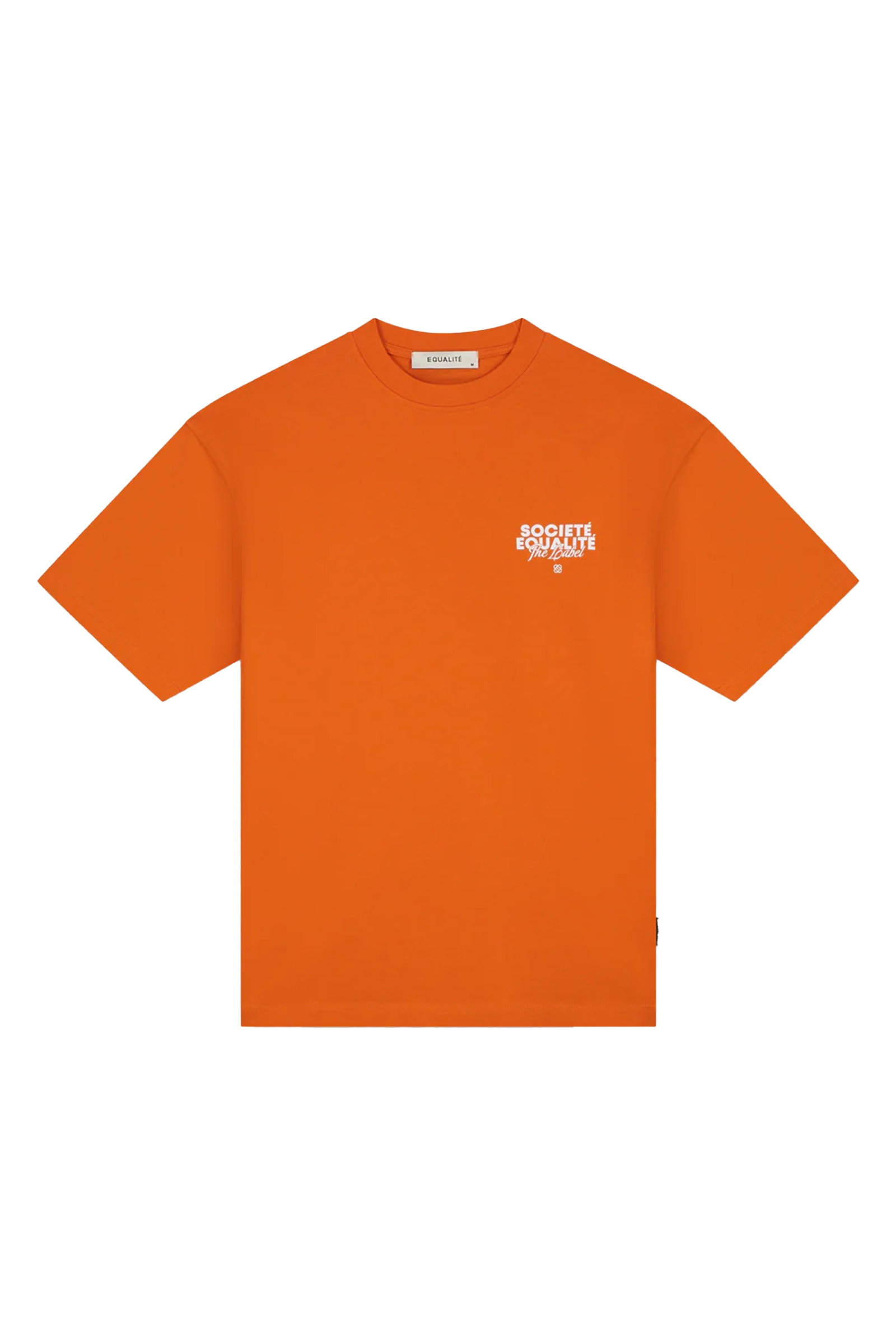 Heren t-shirt kortemouw oranje