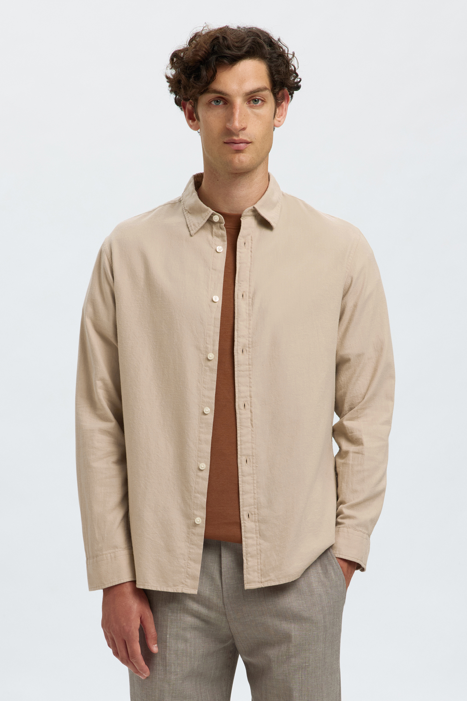Heren overhemd lm casual