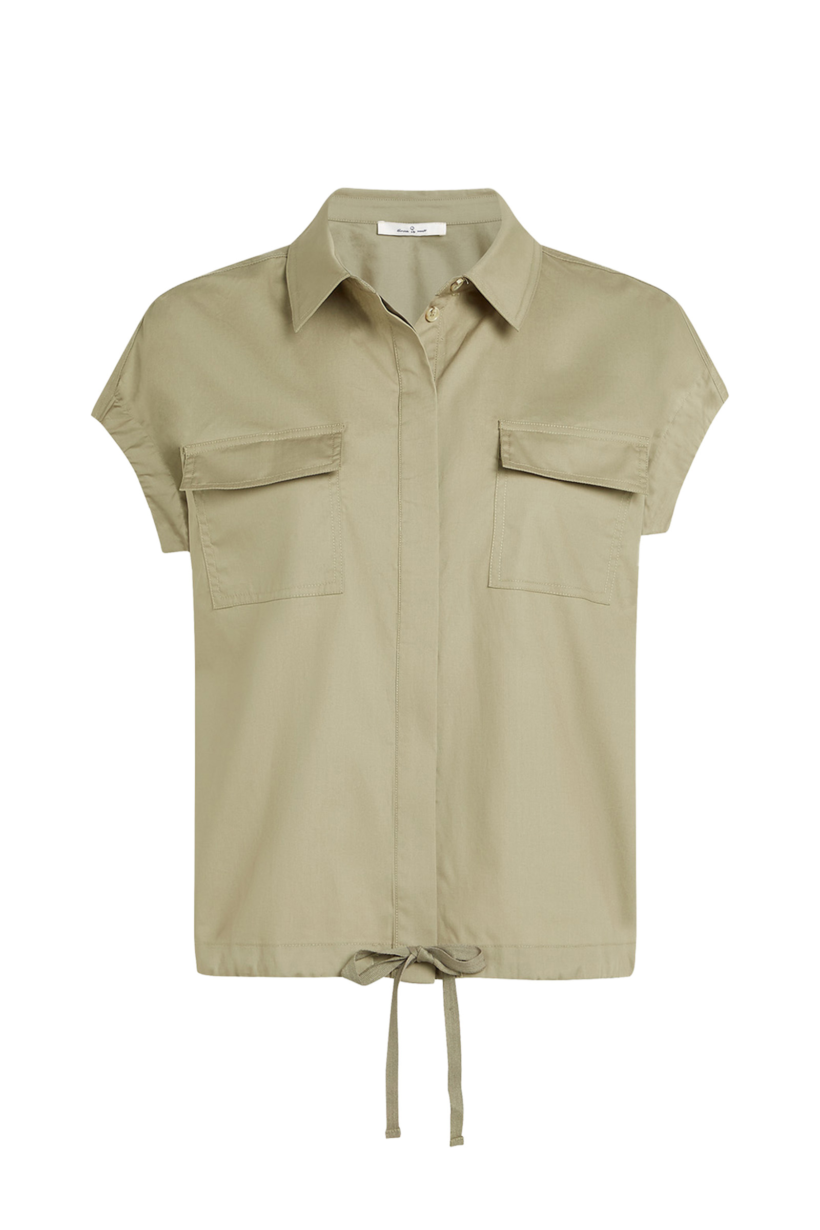Dames blouse korte mouw groen
