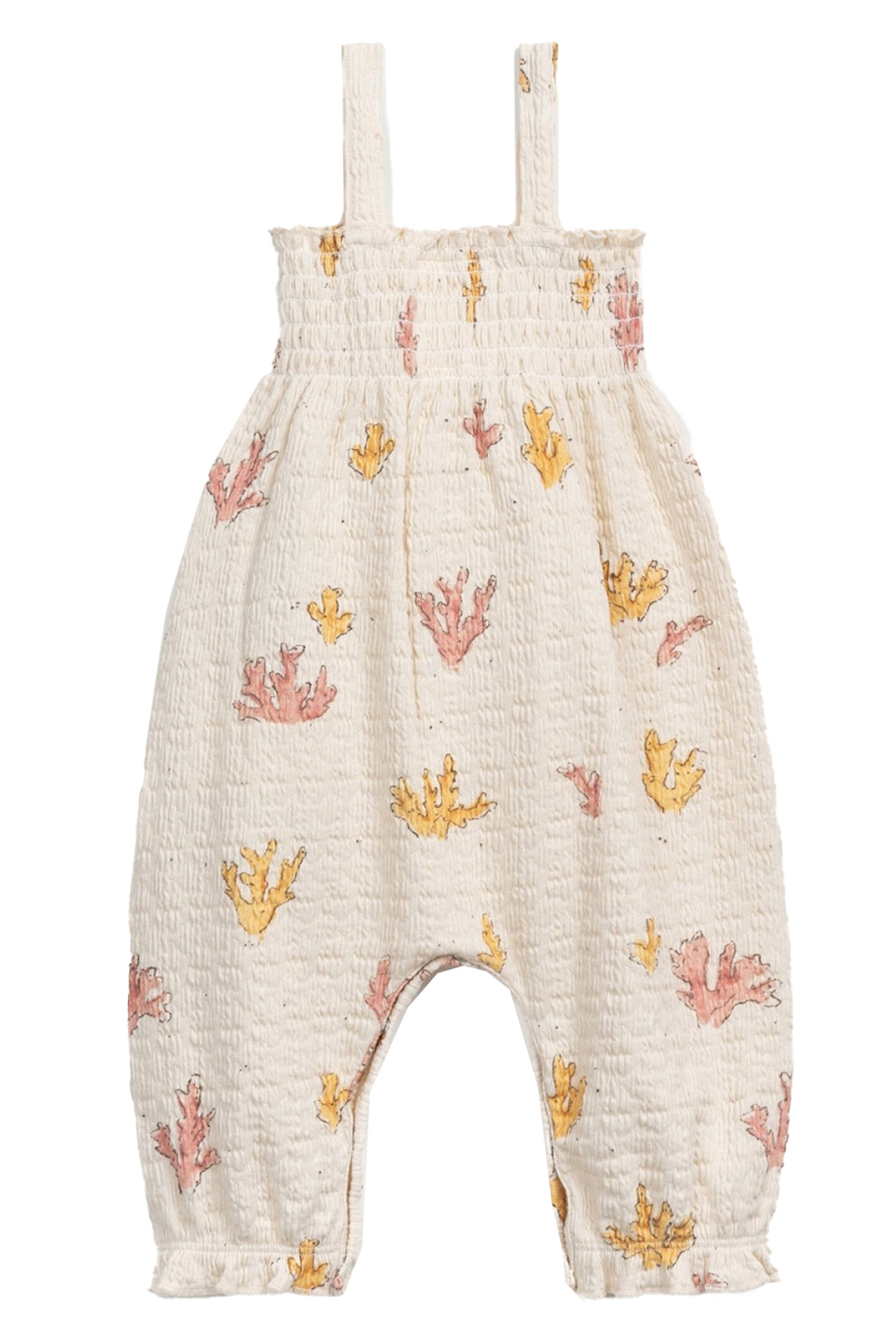 Baby tuinbroek ecru