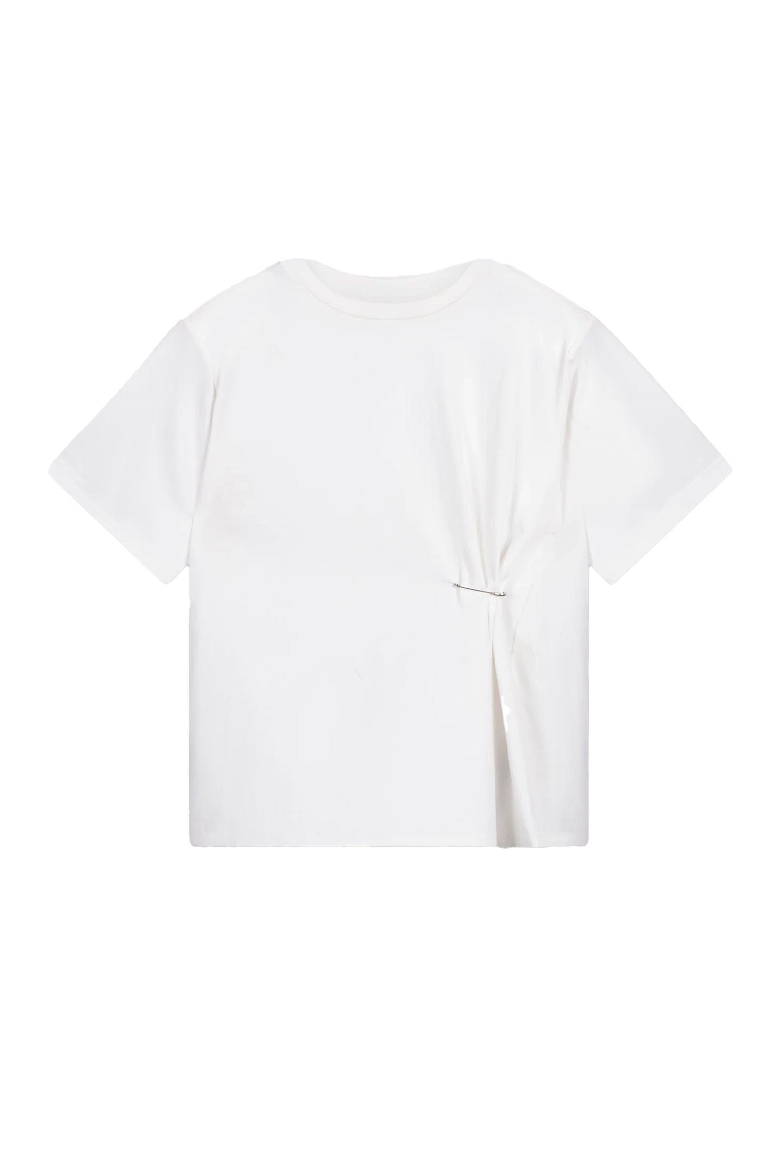 Dames t-shirt lange mouw wit