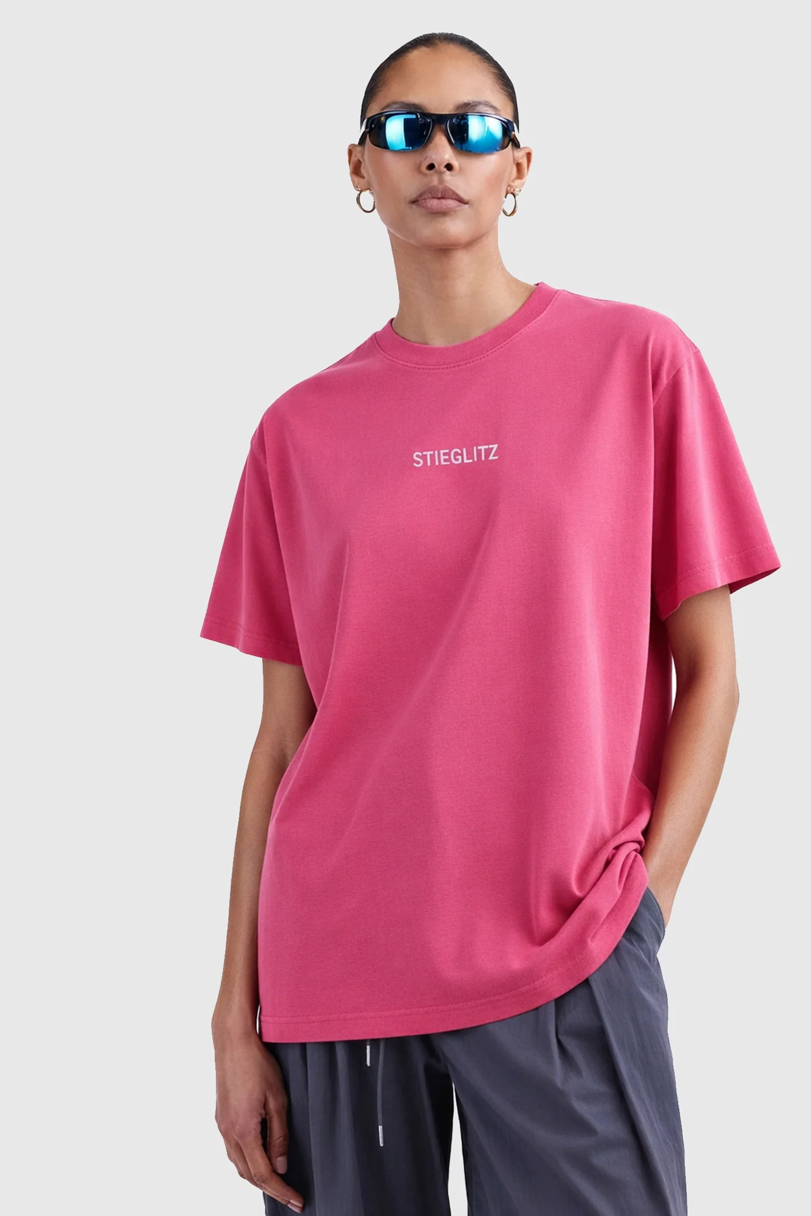 Dames t-shirt korte mouw rose