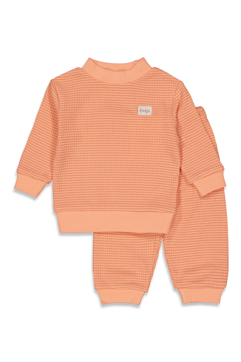 Feetje Pyjama wafel; autumn special Oranje-1 1