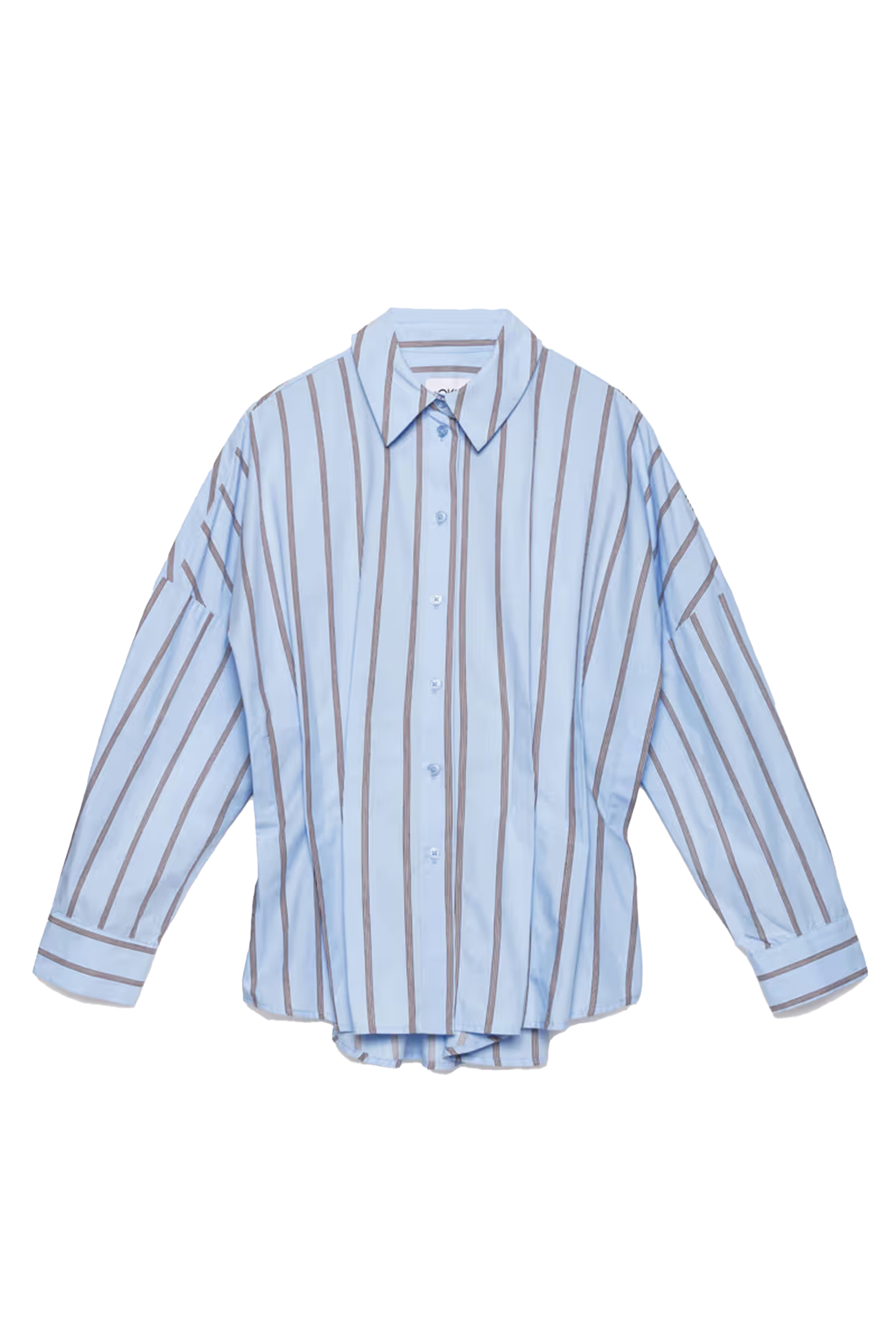 Dames blouse lange mouw blauw