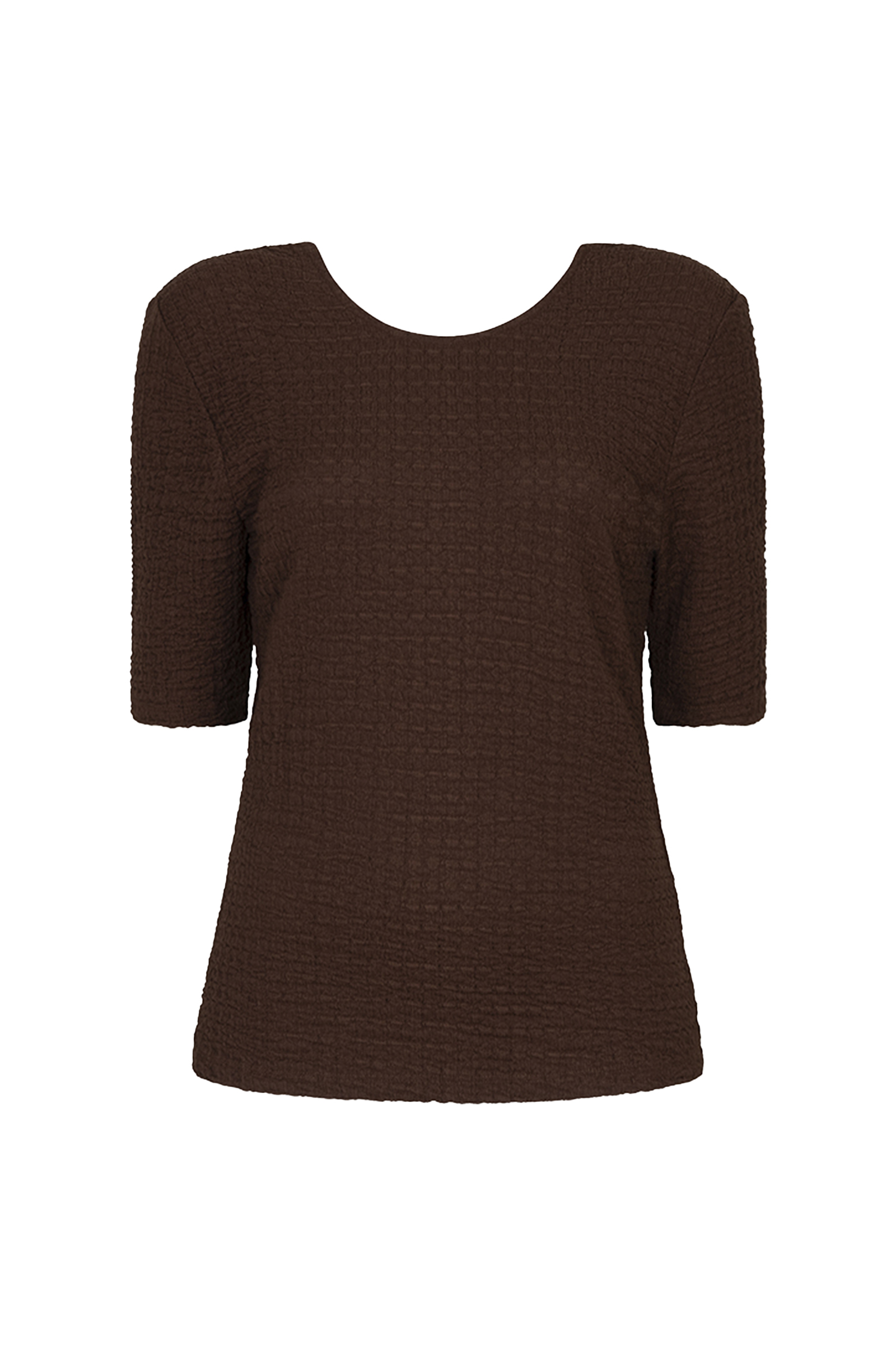 Dames top bruin