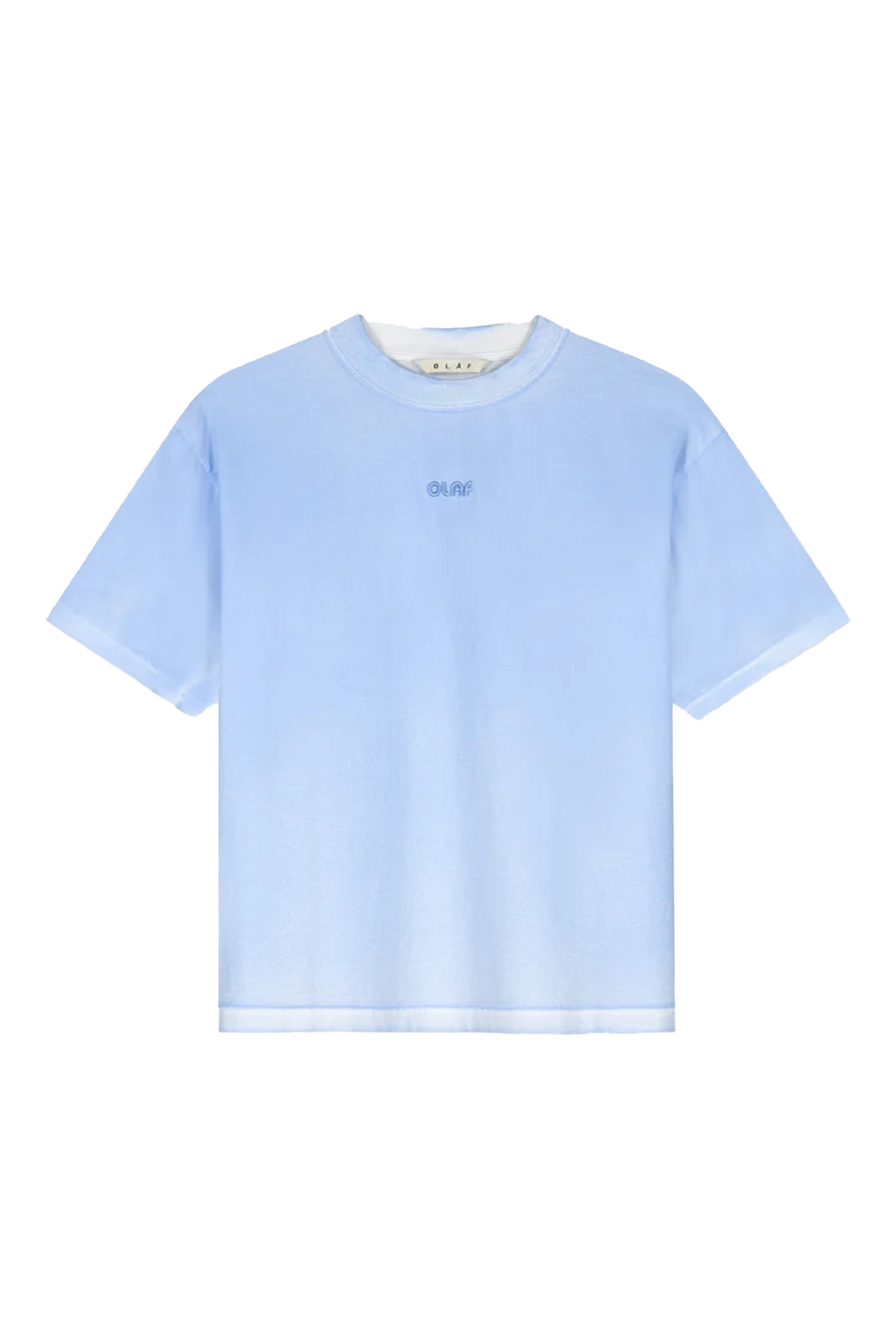 Dames t-shirt korte mouw blauw