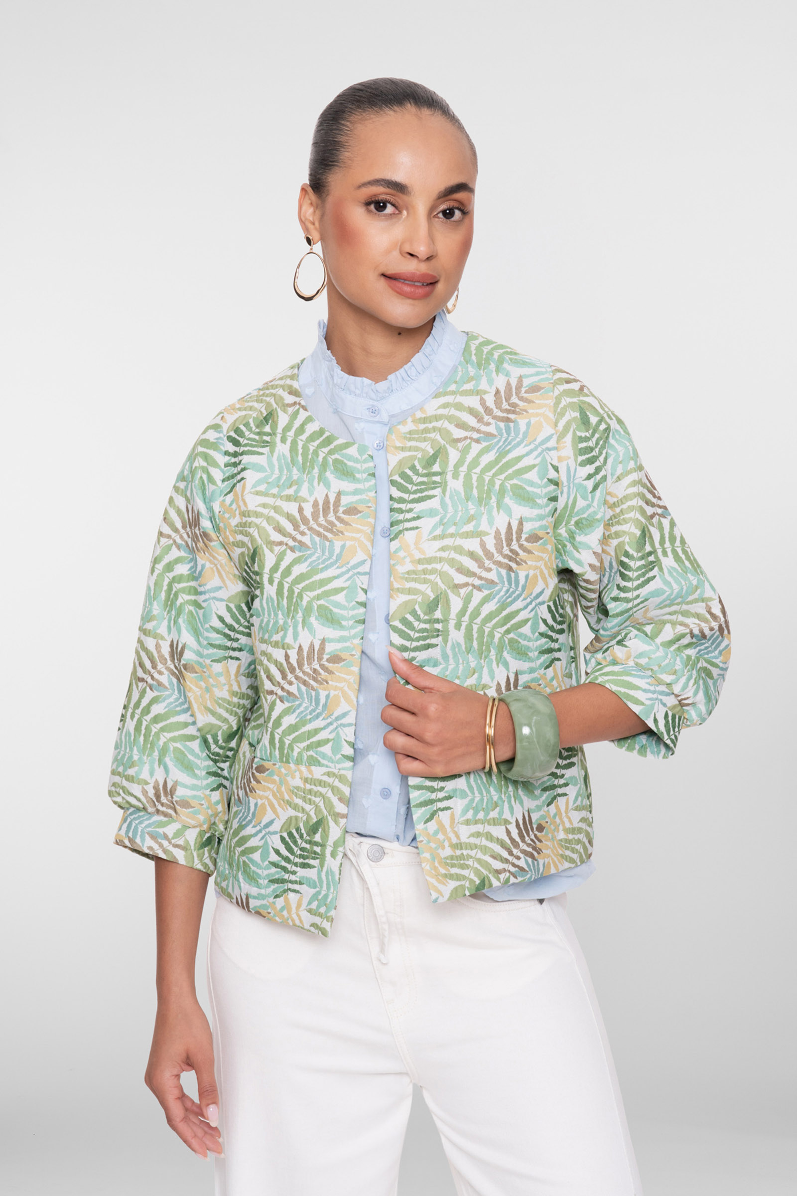 Dames blazer groen