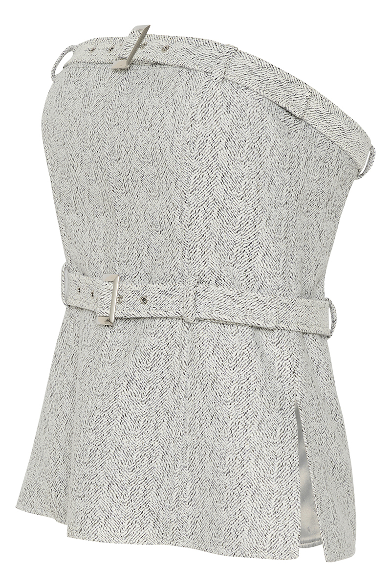 Dames top grijs
