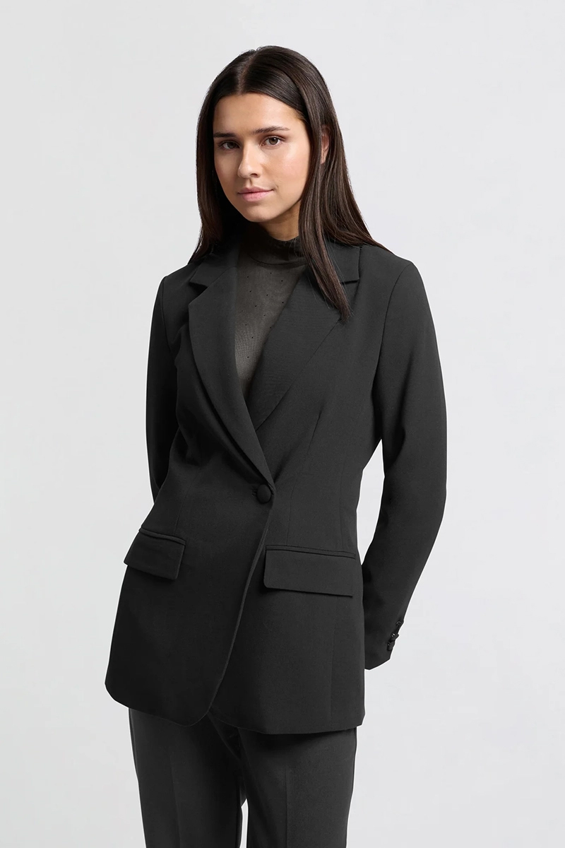 Dames blazer zwart