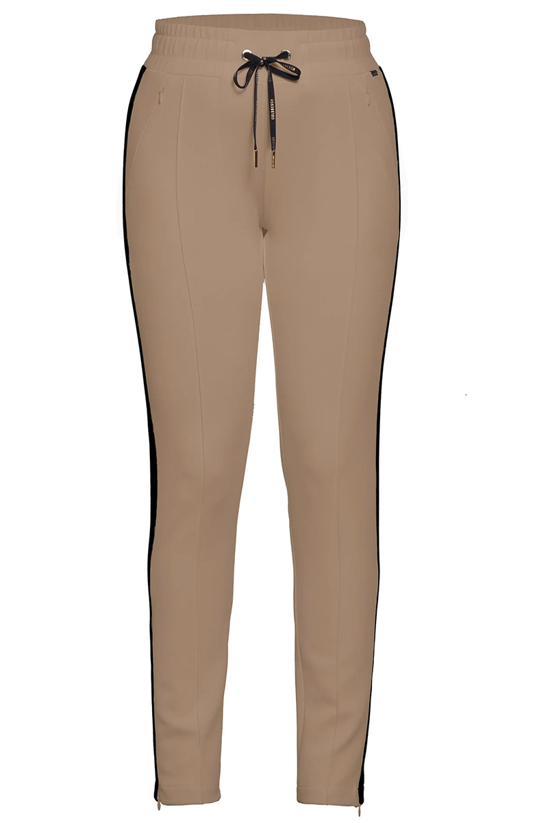 Goldbergh ISOLDE TRACK PANTS bruin/beige 1