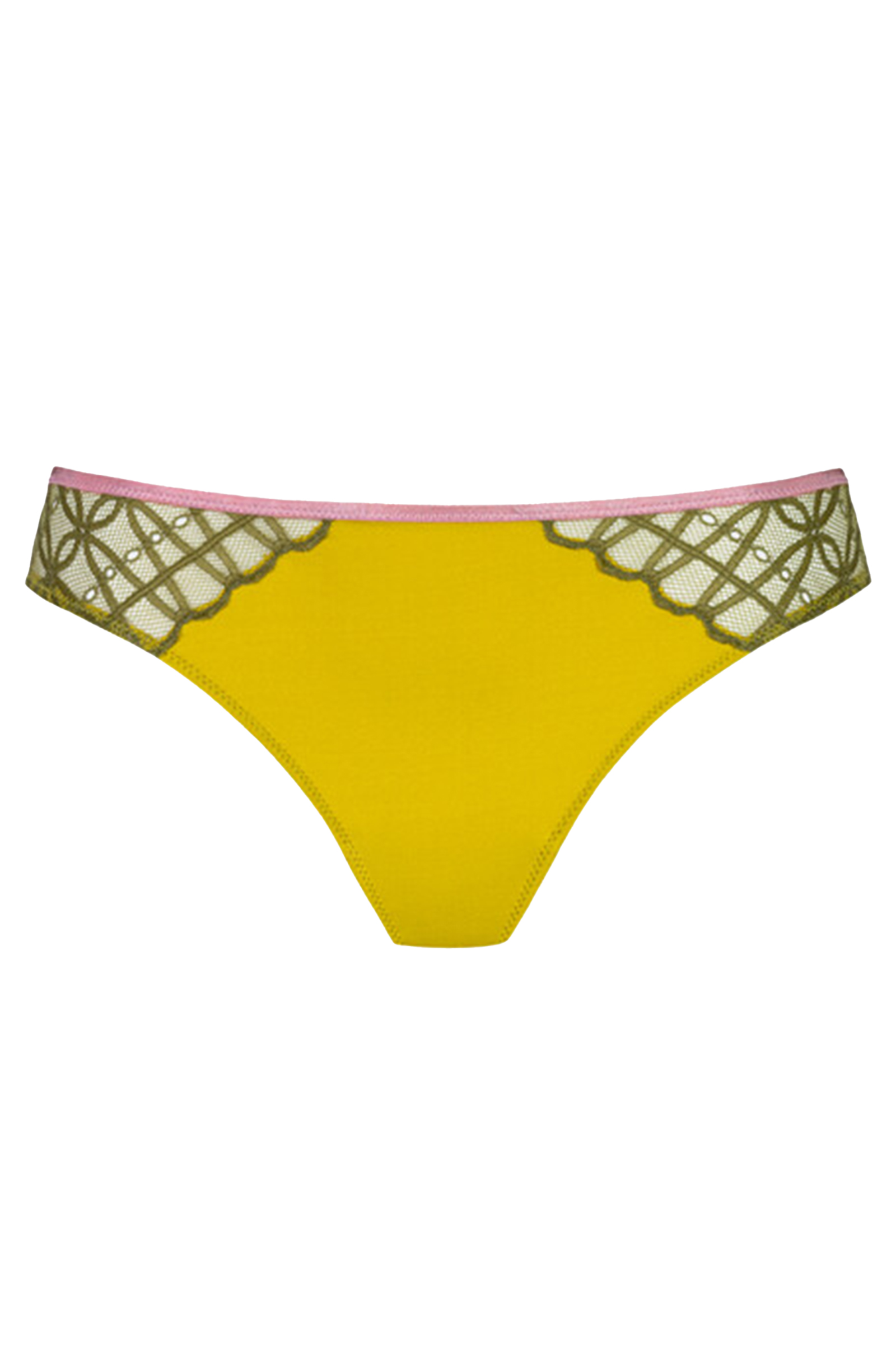 Lingerie dames slip geel