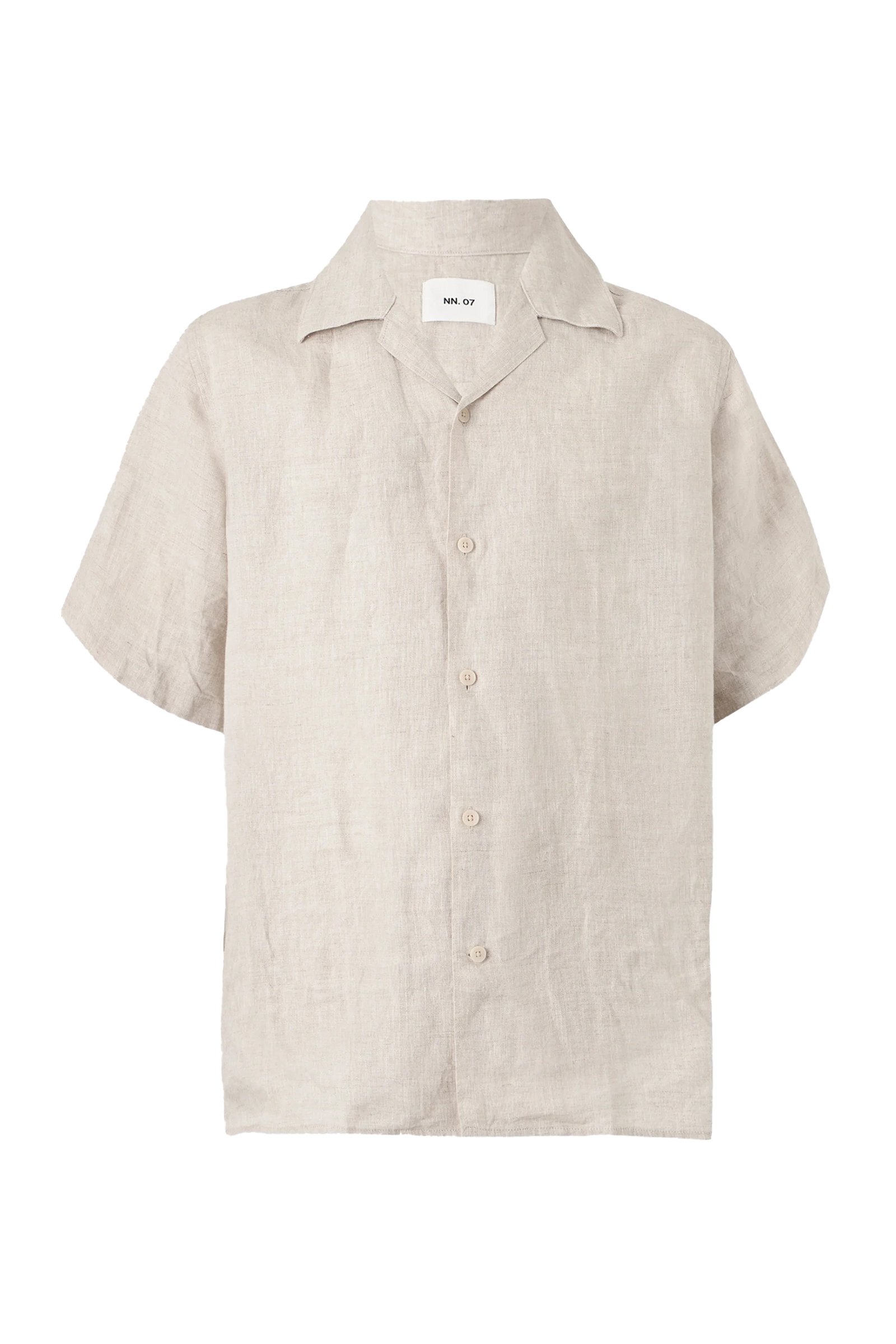 Heren overhemd km casual ecru