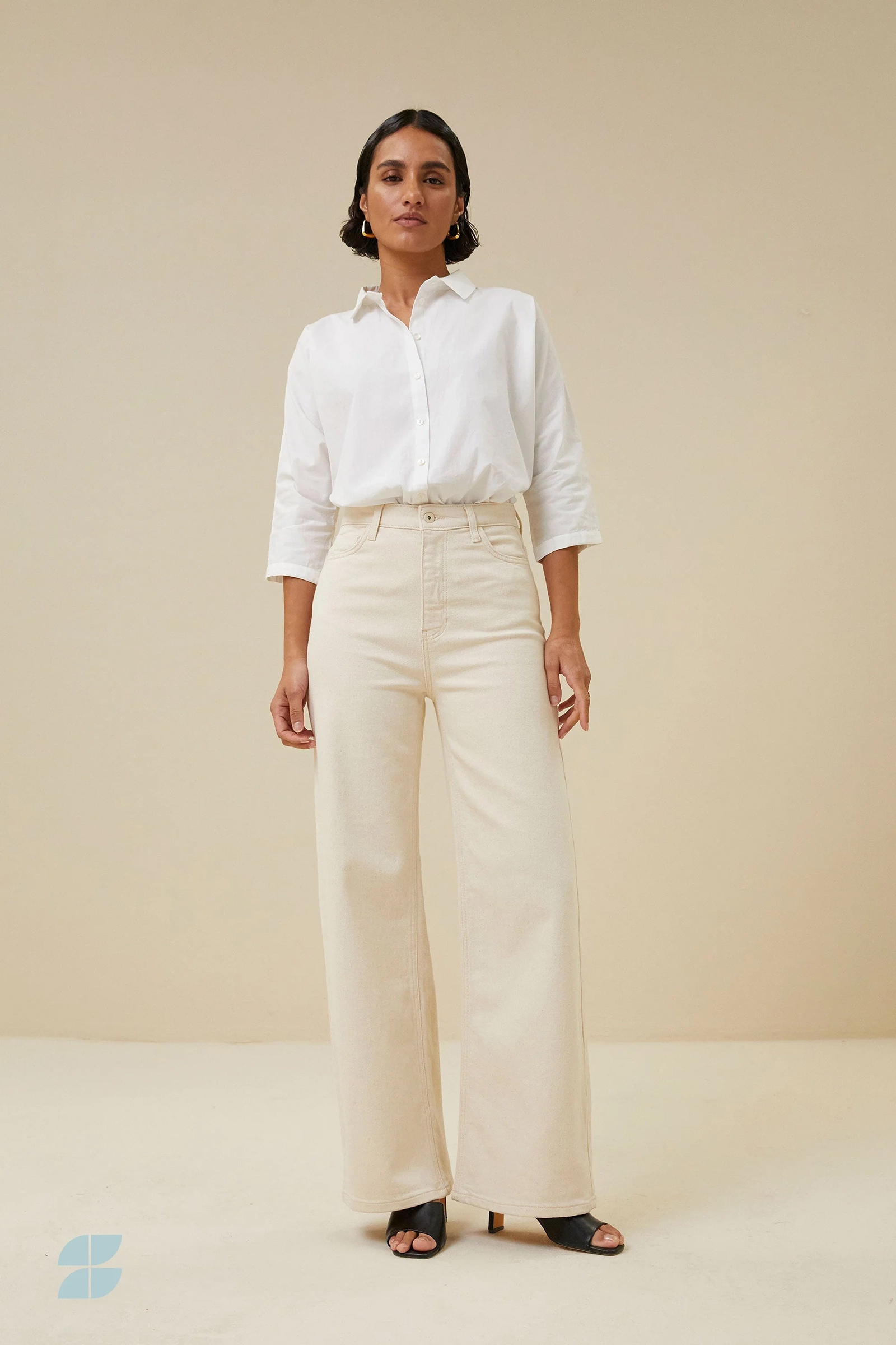Dames jeans ecru