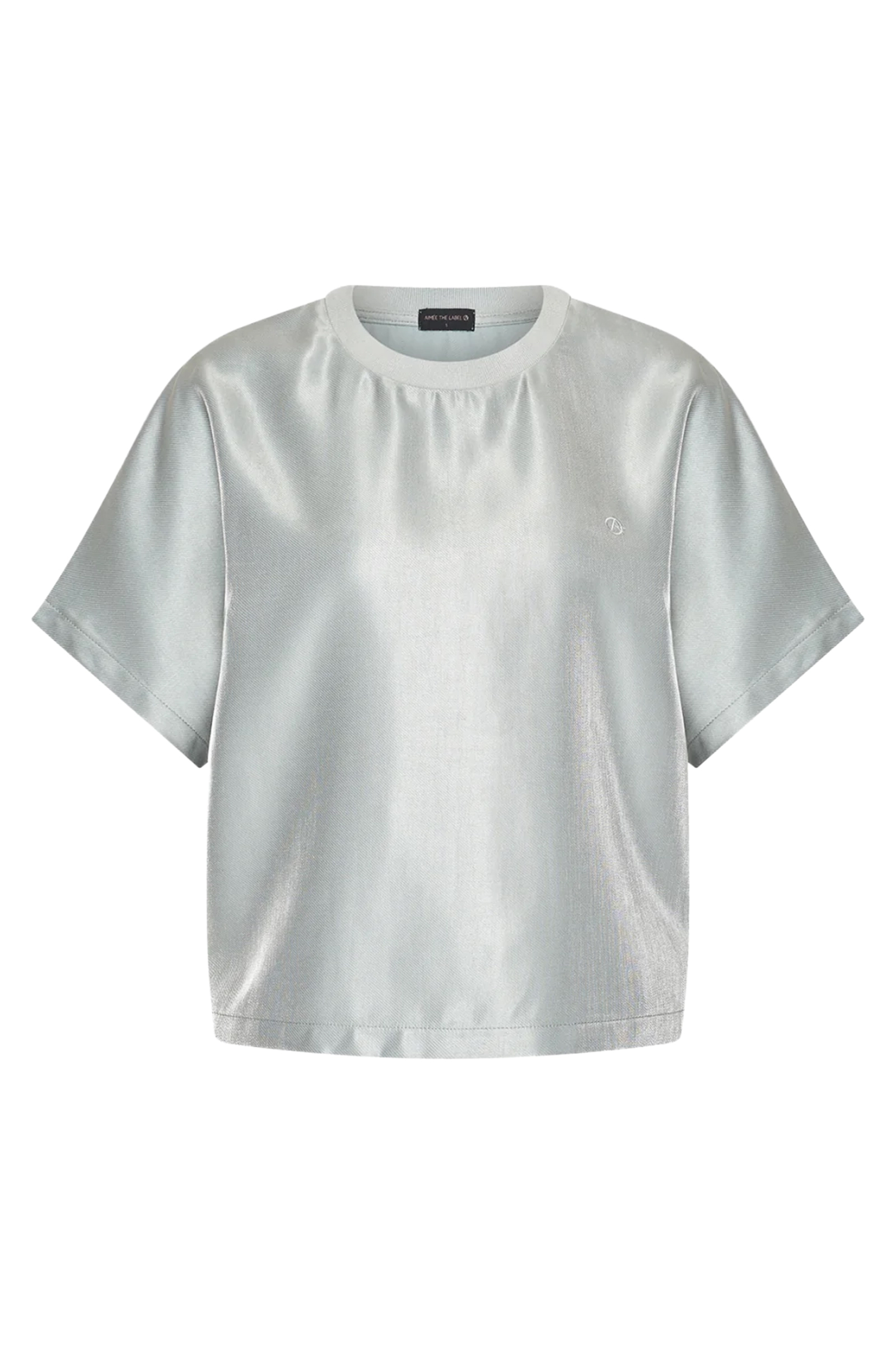 Dames t-shirt korte mouw blauw