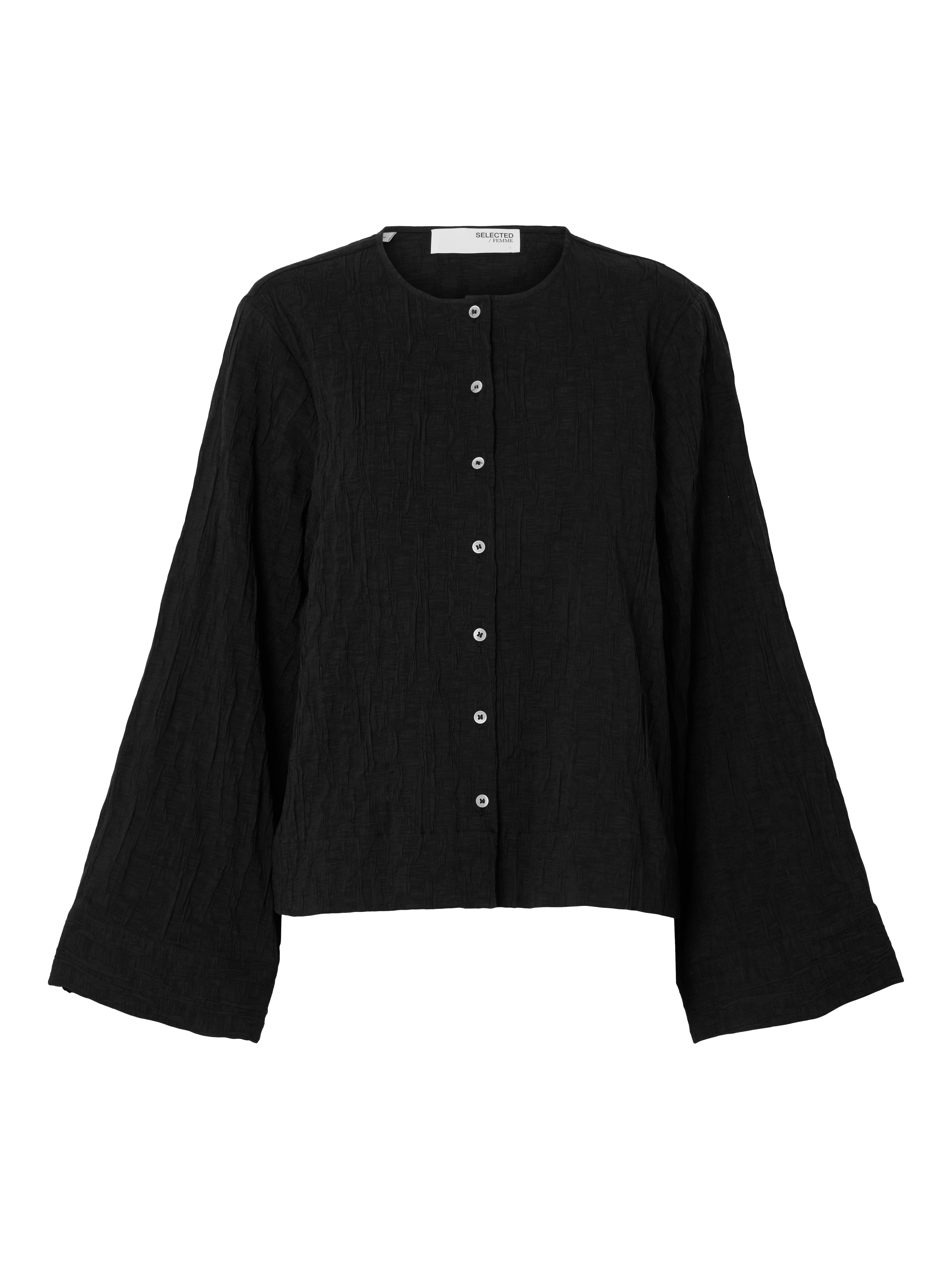 Selected SLFCORIA LS SHIRT B 179099-Black 1