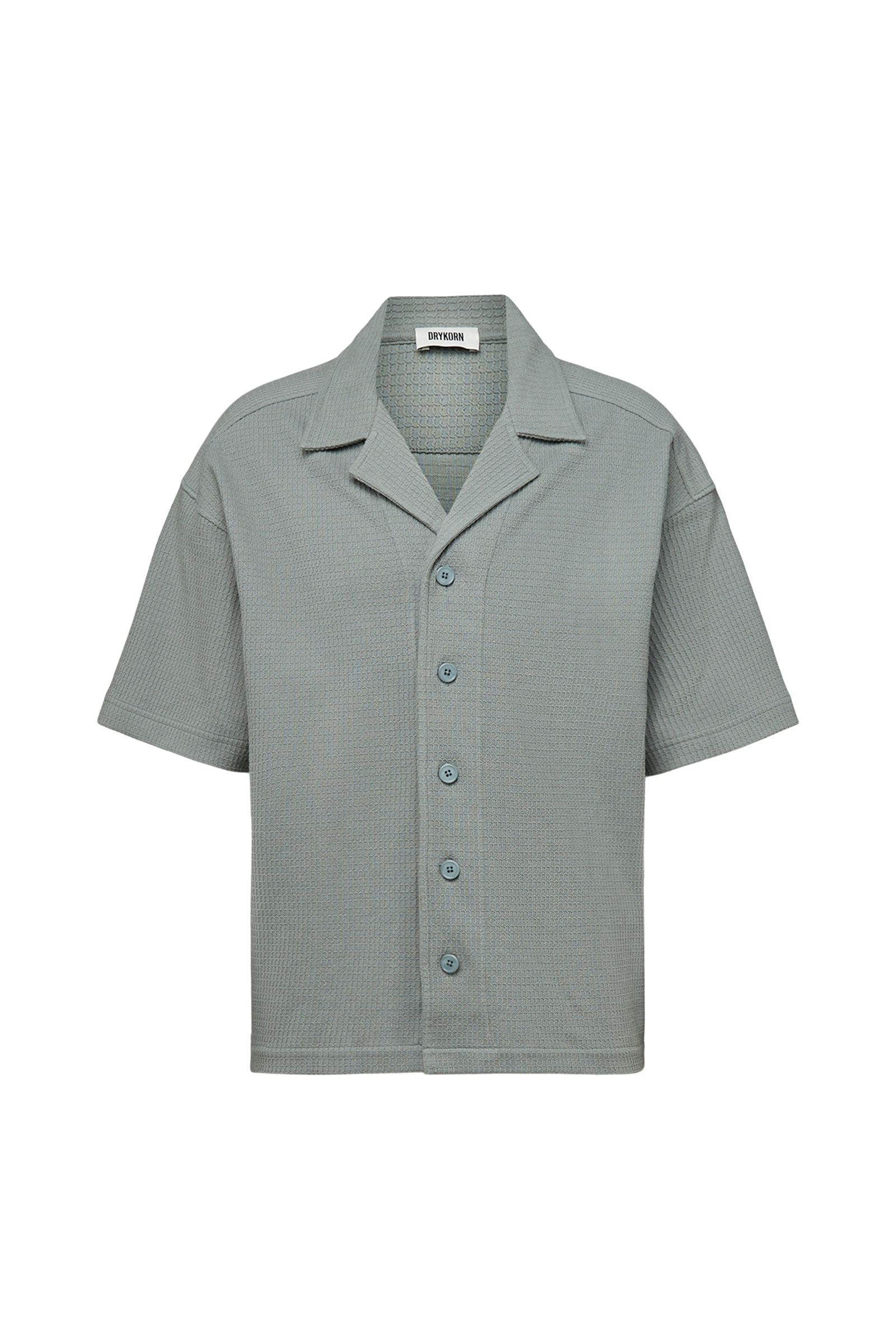 Heren overhemd km casual groen
