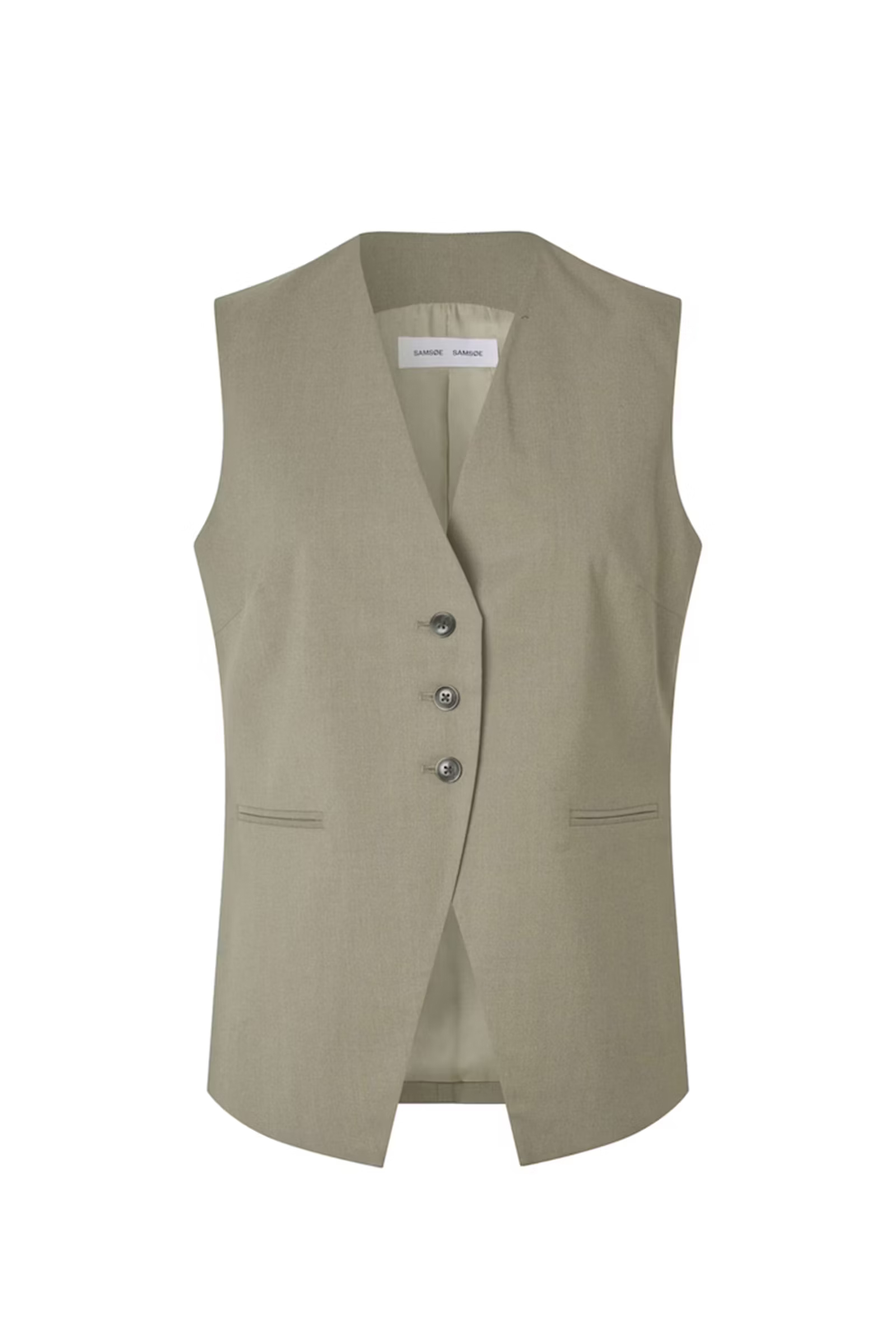 Dames gilet groen