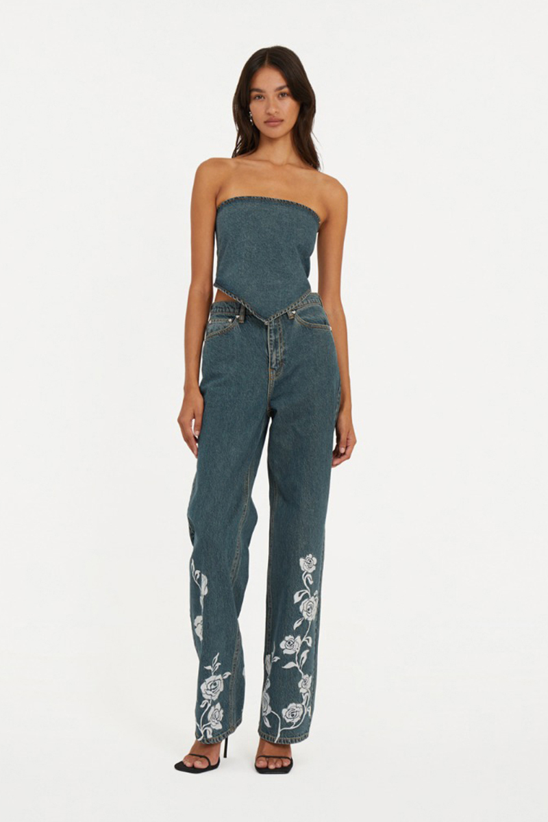 Dames jeans blauw