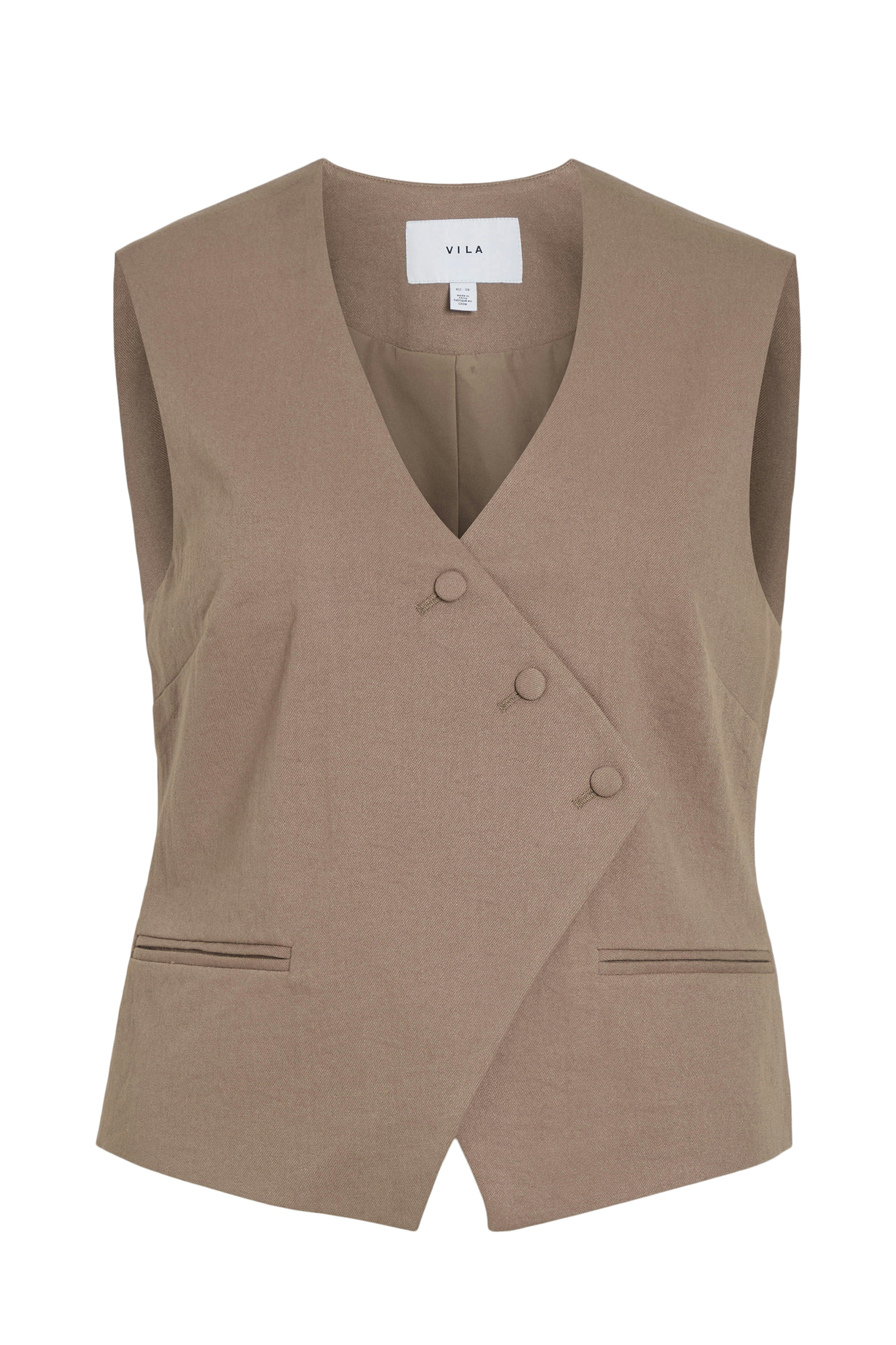 Vila VIFLEA S/L TAILORED VEST 300041-Mountain Trail 1