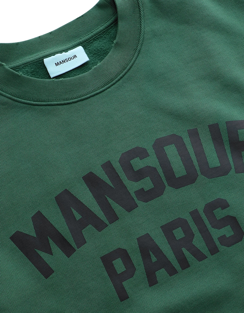 Mansour PARIS COLLEGE SWEATER Groen-1 2