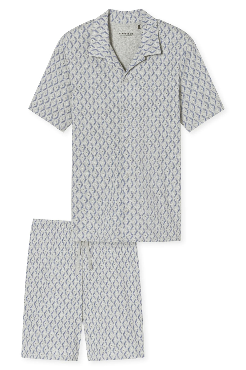Nachtmode heren pyjama grijs