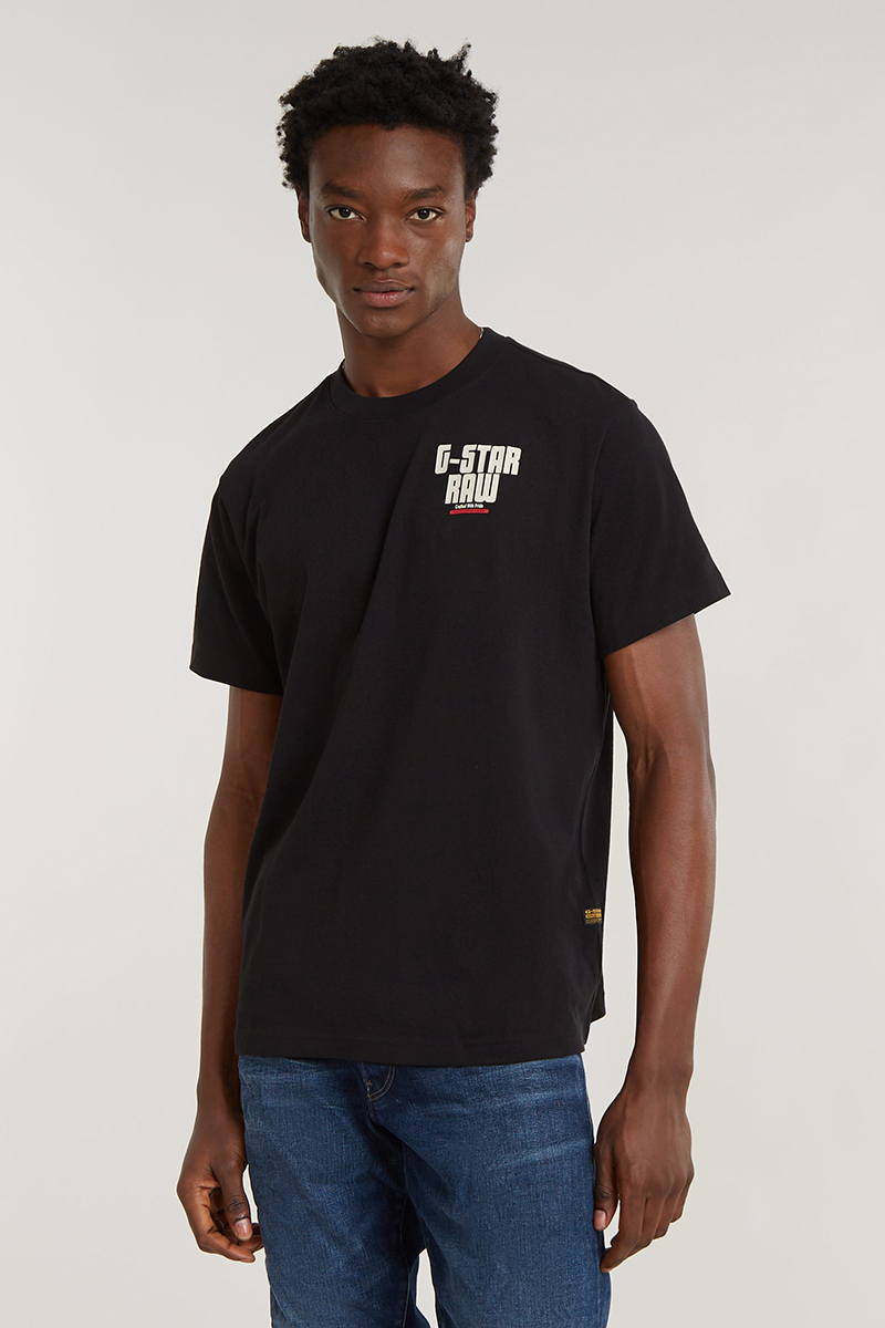 Heren t-shirt kortemouw zwart