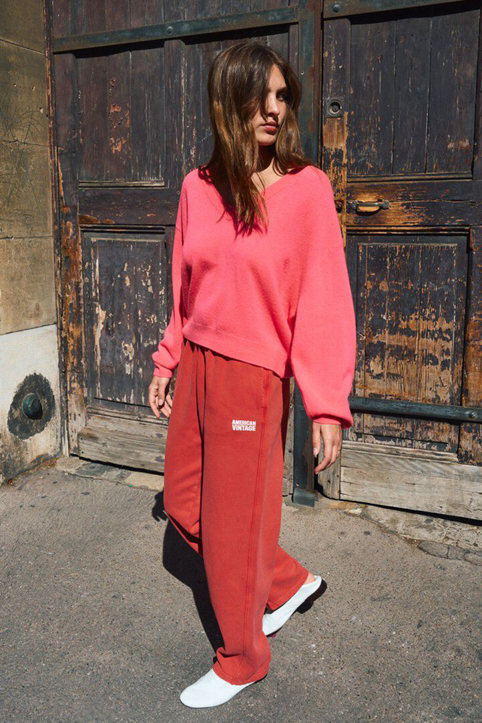 Dames broek rood