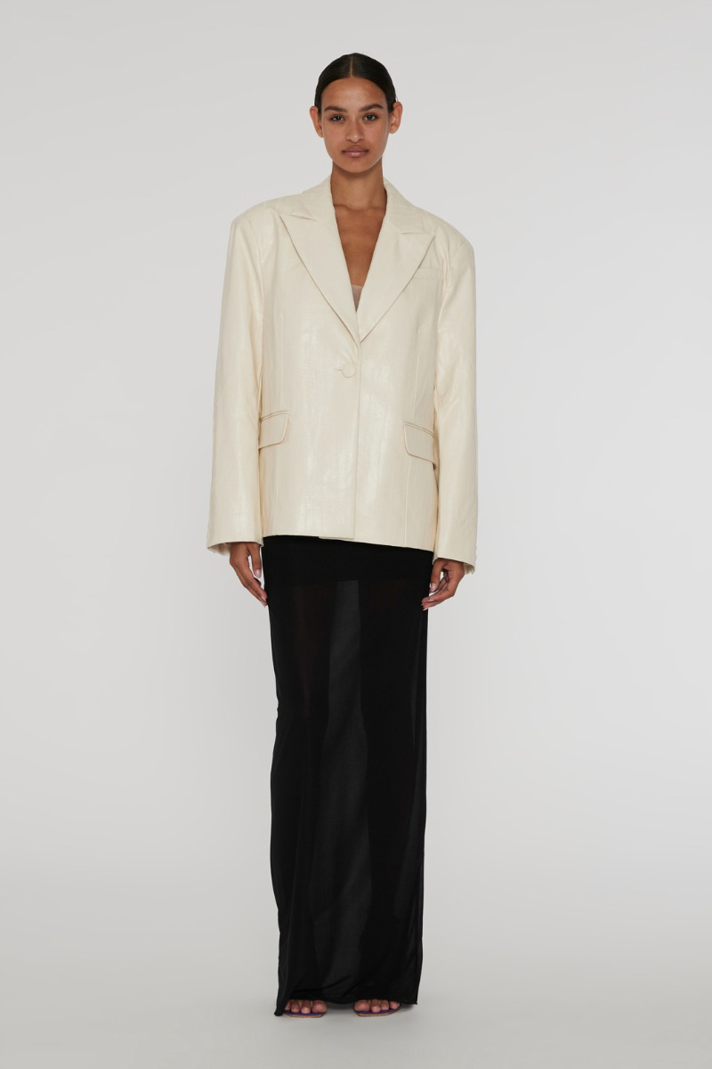 Dames blazer ecru
