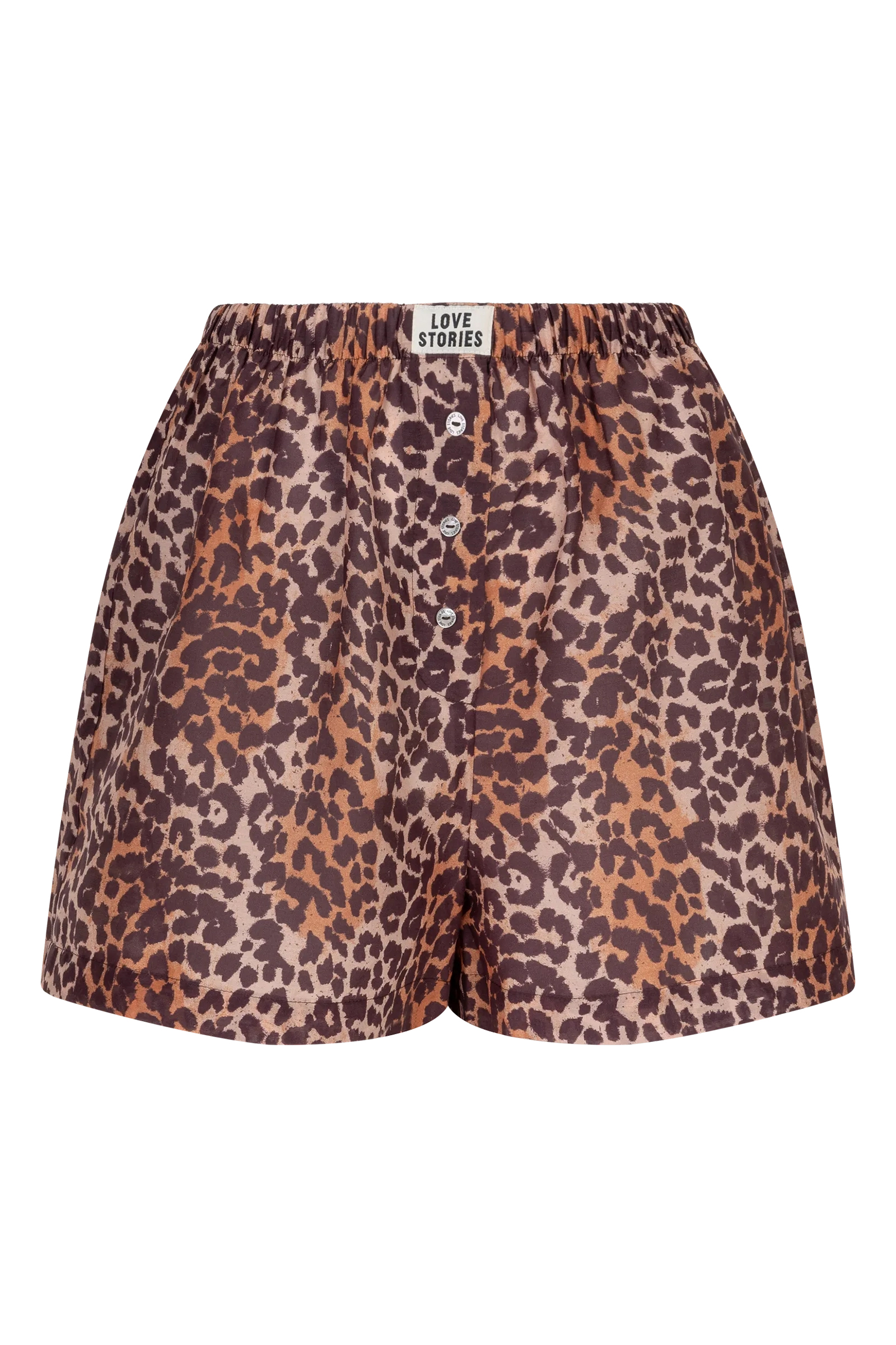 Dames short bruin