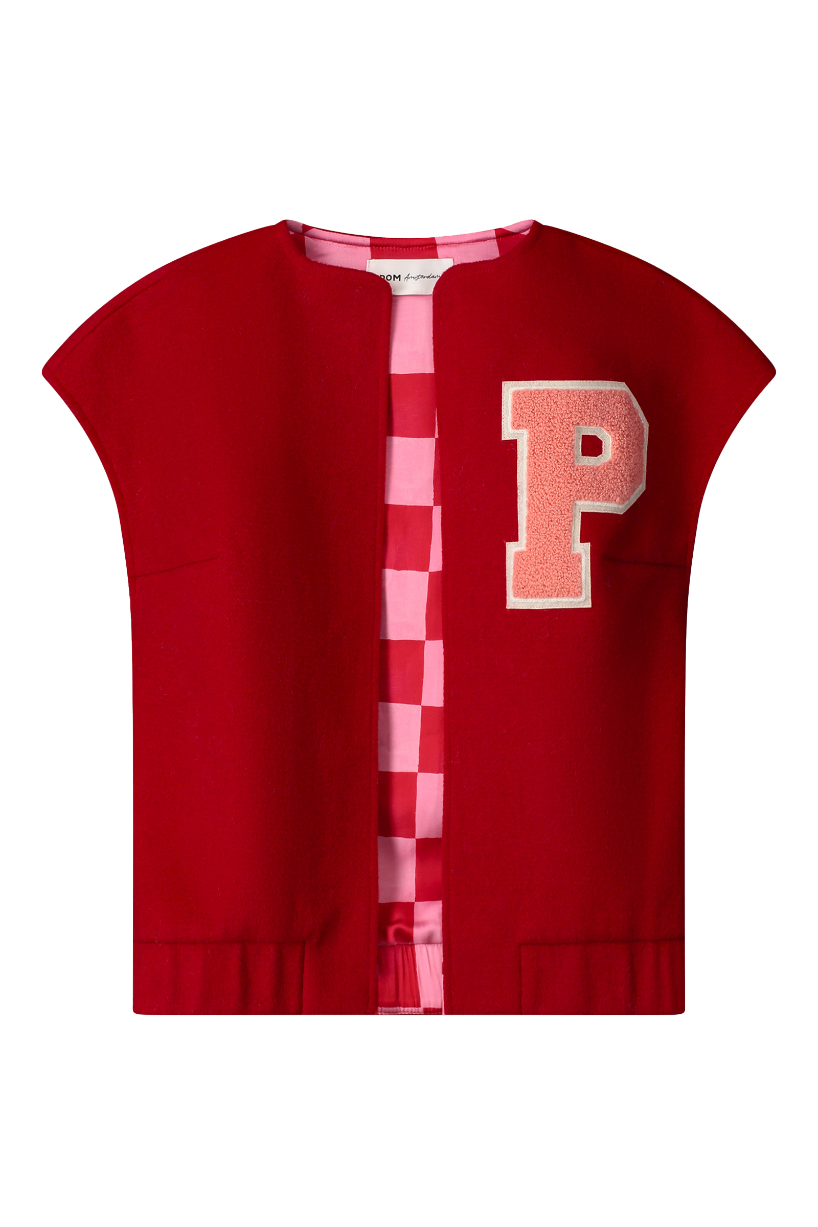 Dames gilet rood