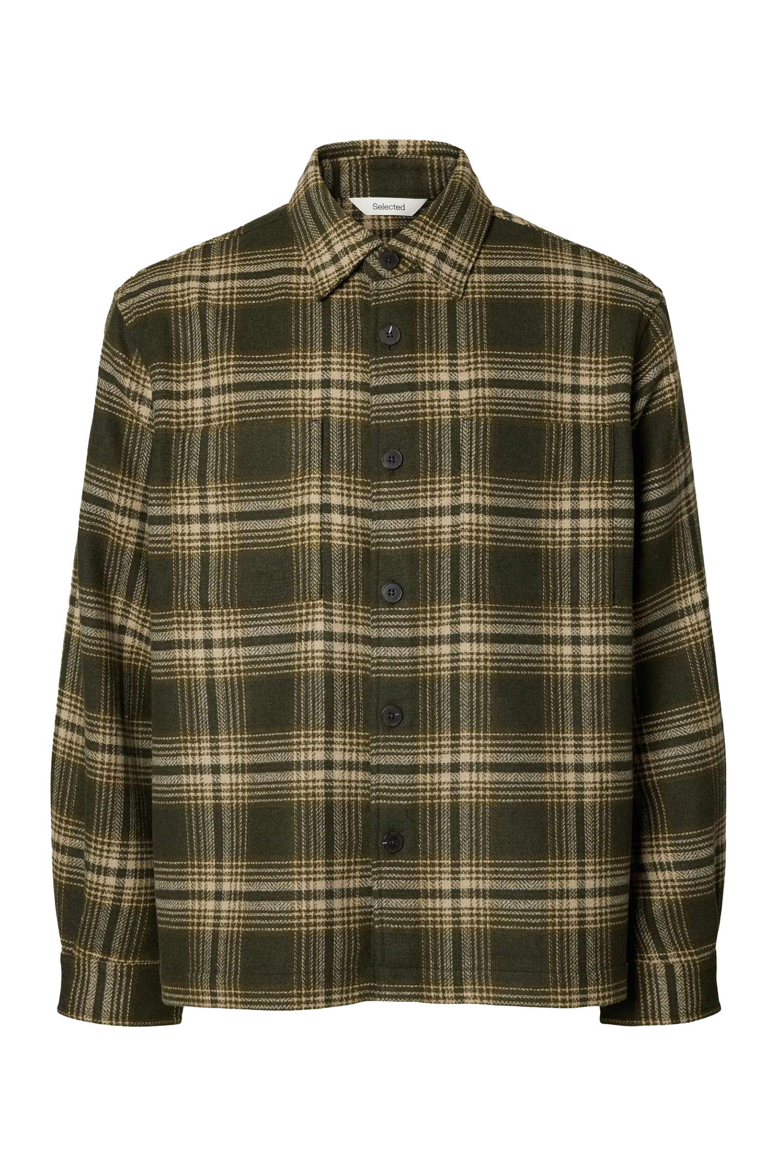 Heren overhemd lm casual groen