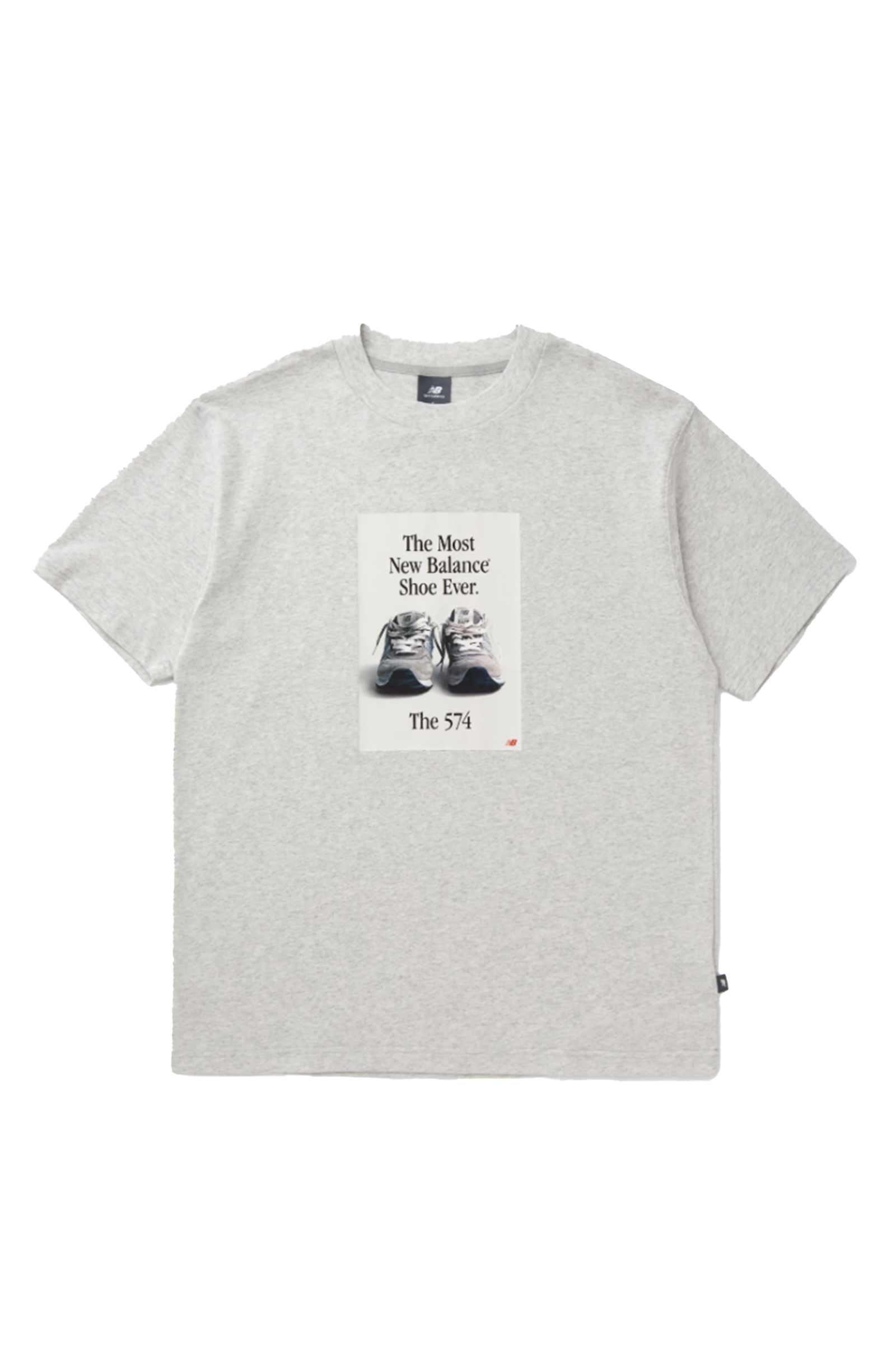 Casual heren t-shirt km grijs