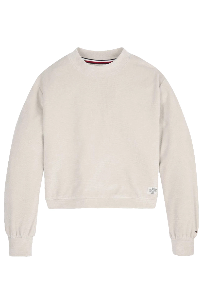 Tommy Hilfiger Velours rib knit Bruin/Beige-1 1
