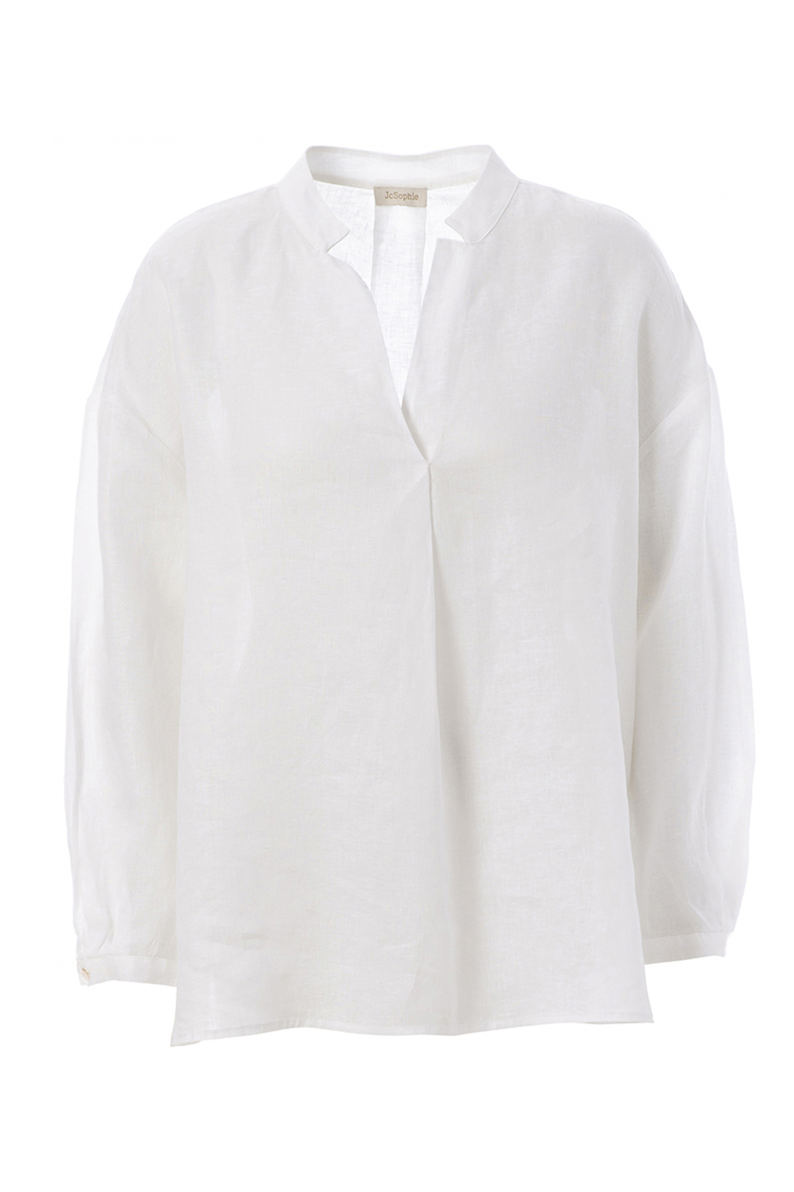 Dames blouse lange mouw wit