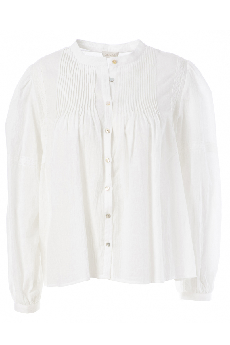 JcSophie Carita blouse Wit-1 1