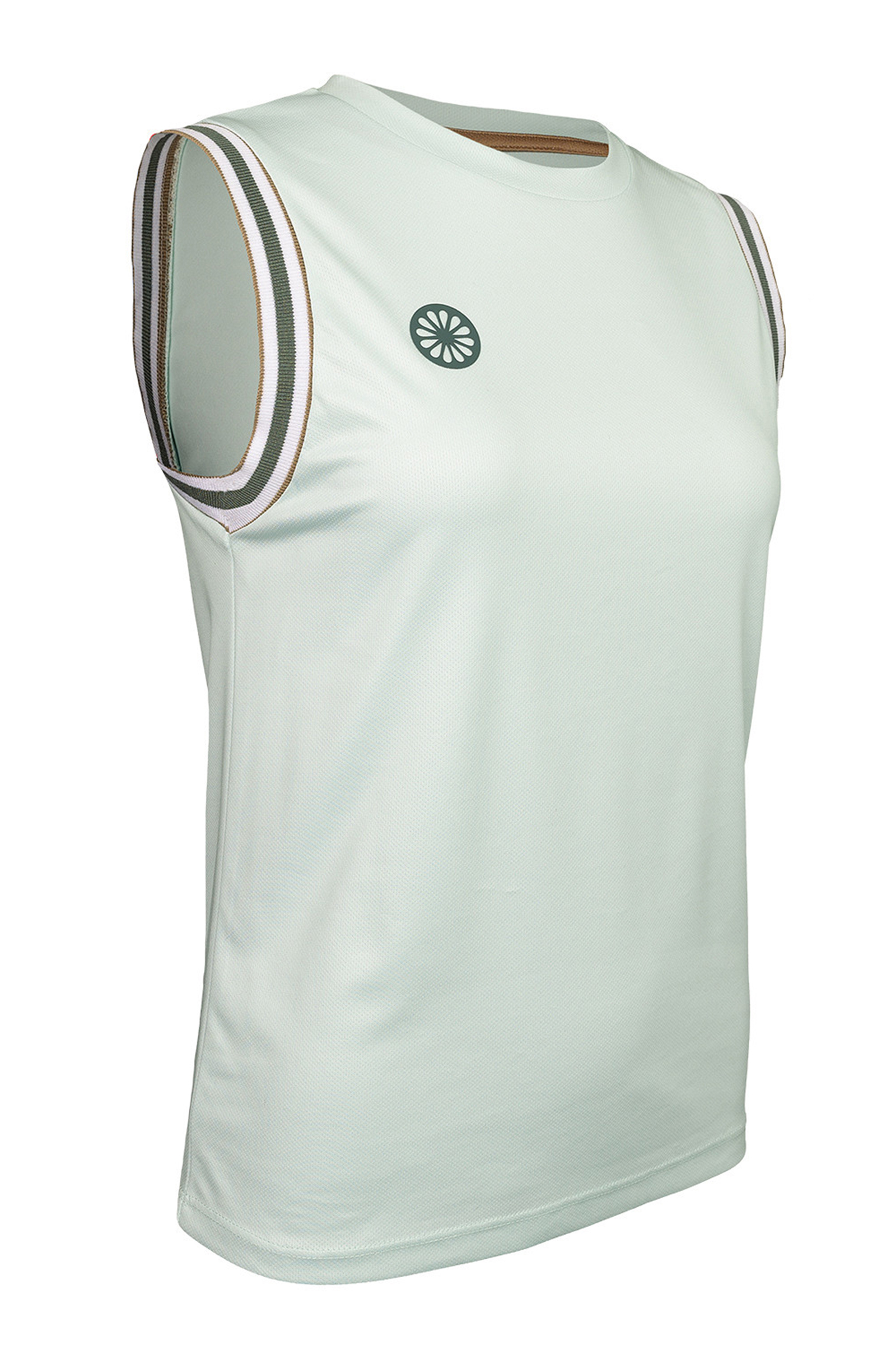 The Indian Maharadja WOMEN SLEEVELESS PIQUE TOP Groen-1 2