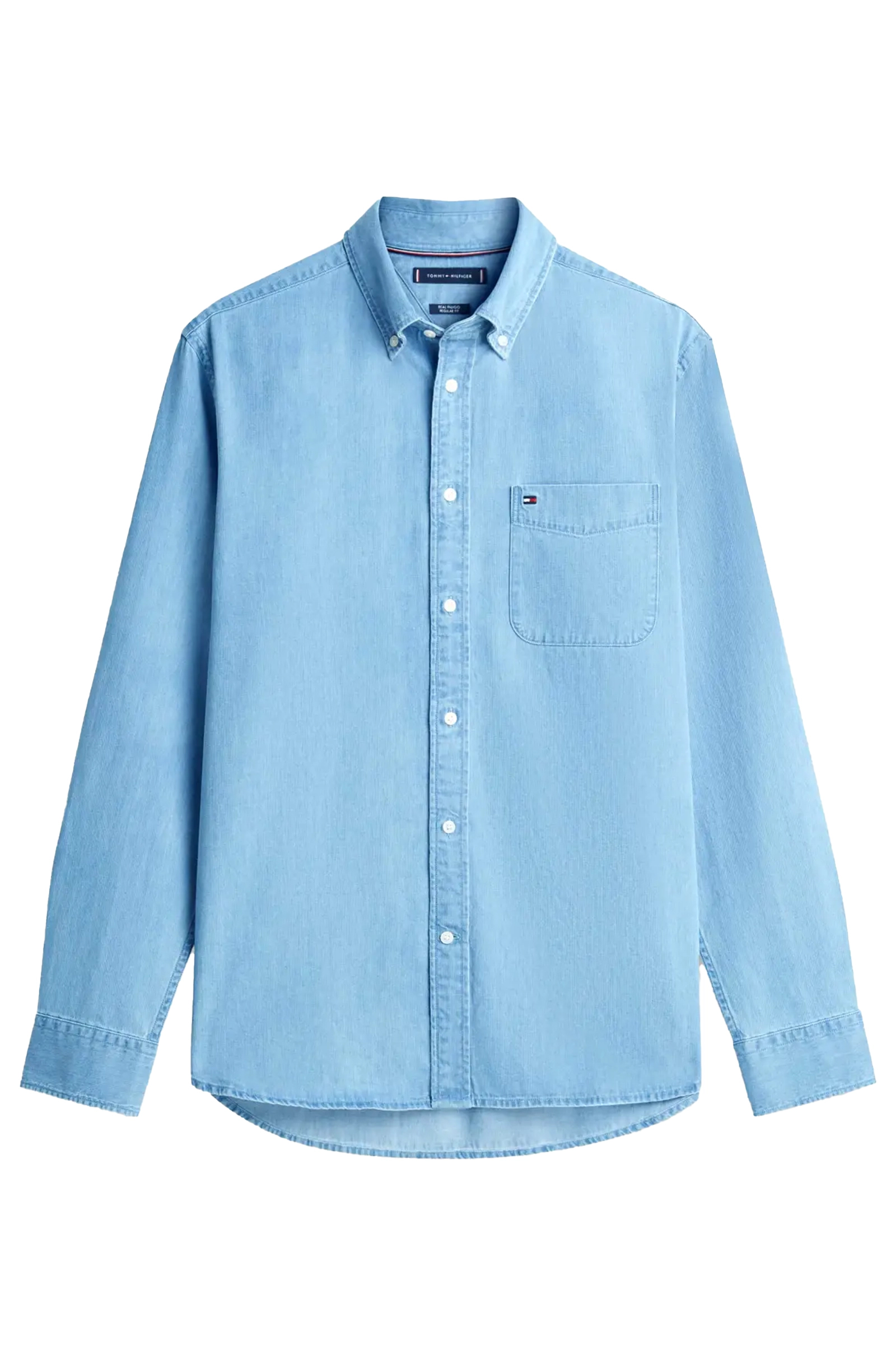 Heren overhemd lm casual blauw