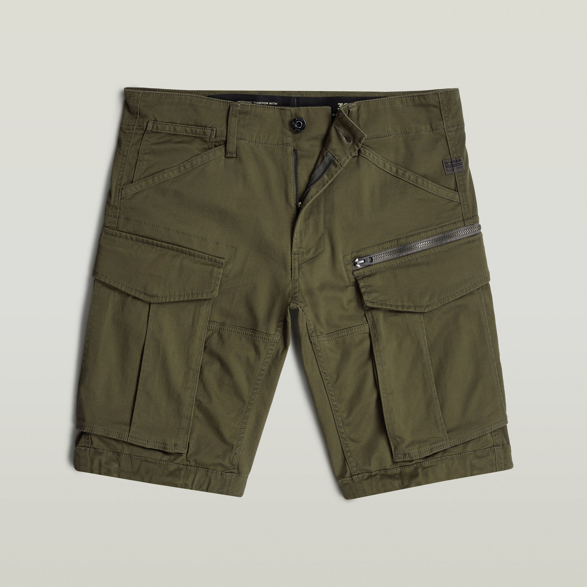 G-Star Rovic zip regular short Grijs-1 4