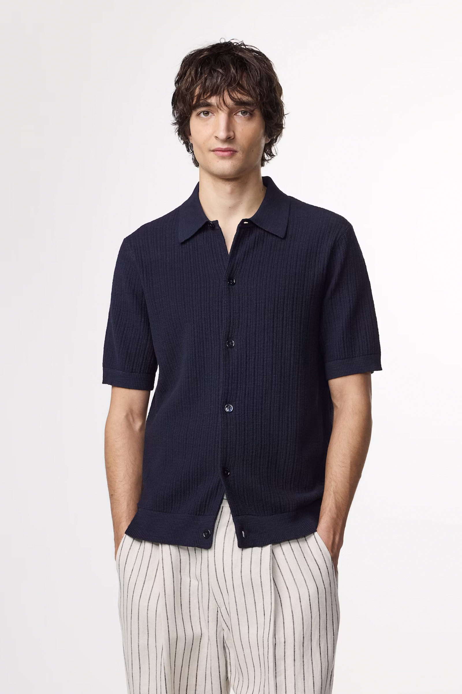 NN07 NOLAN POLO CARDIGAN 6695 Blauw 2