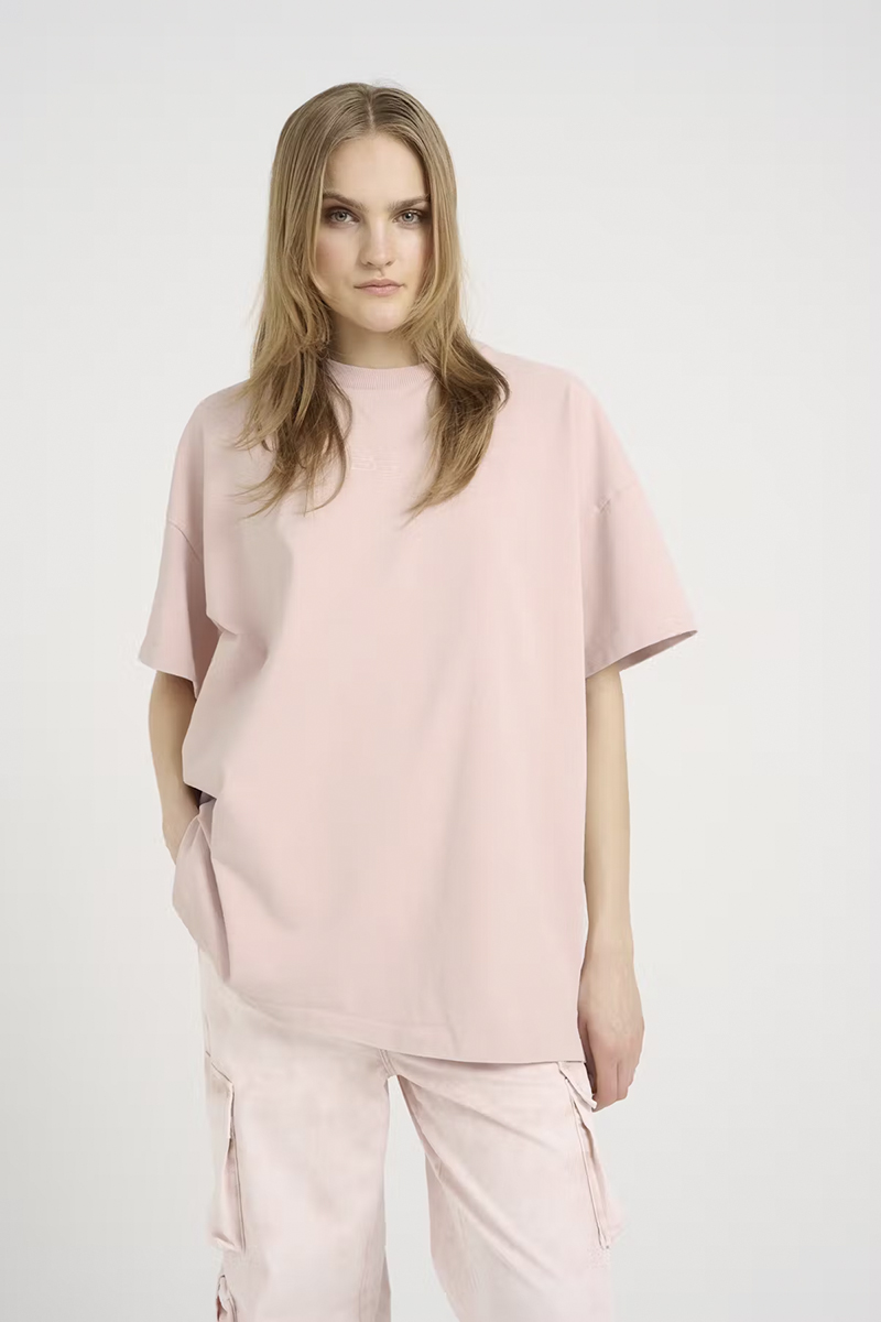 Dames t-shirt korte mouw rose