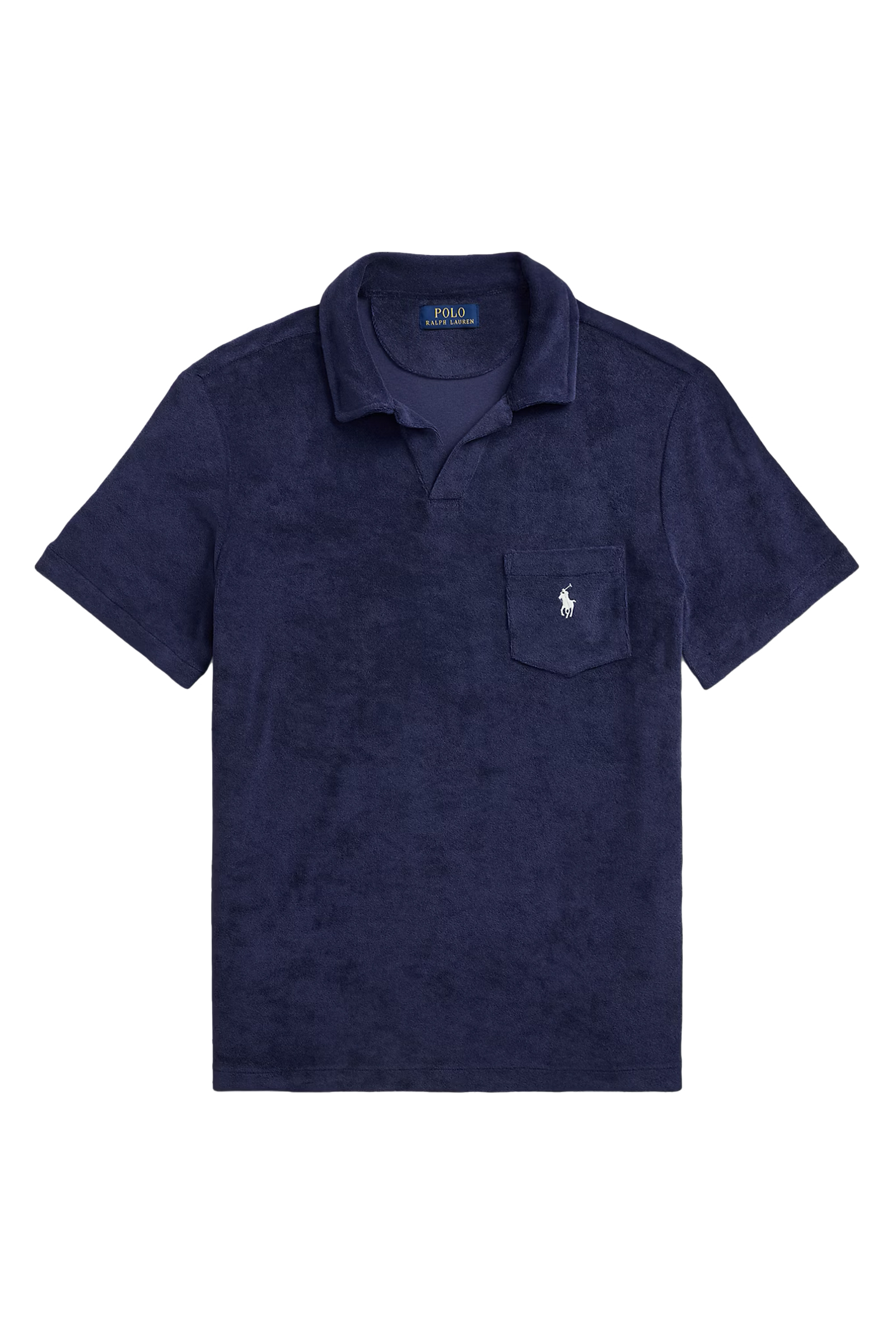 Heren polo korte mouw blauw