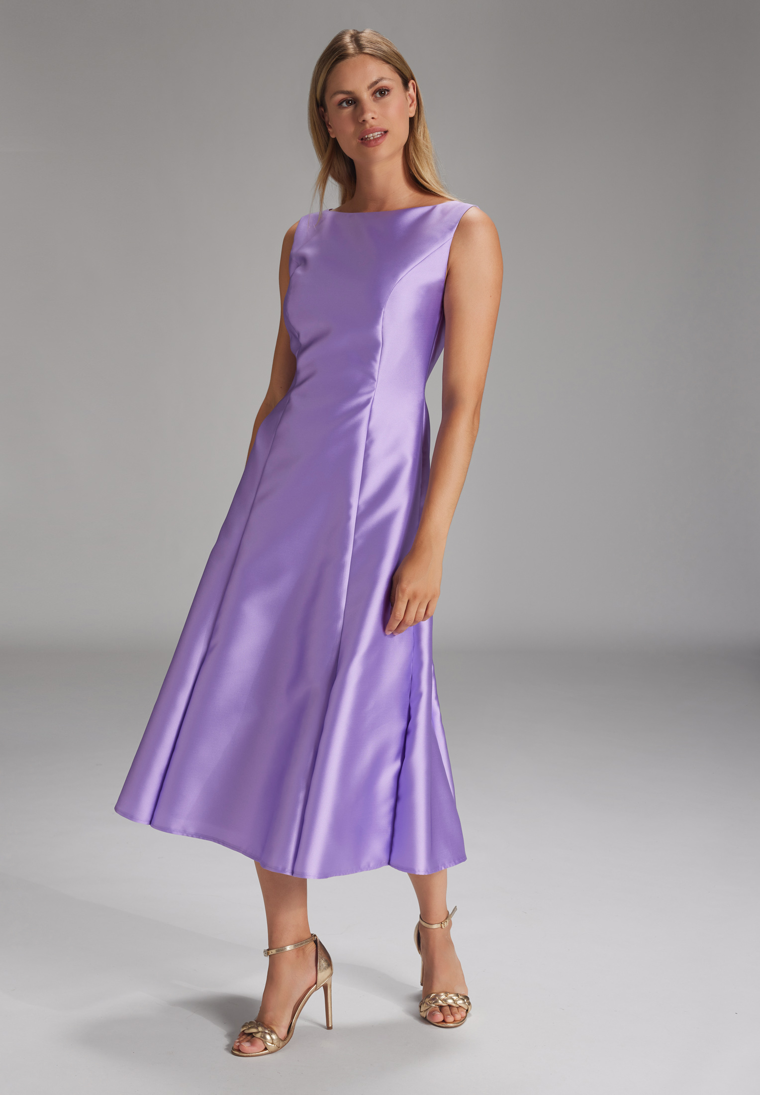 Swing Midi Dress fashion lilac 2