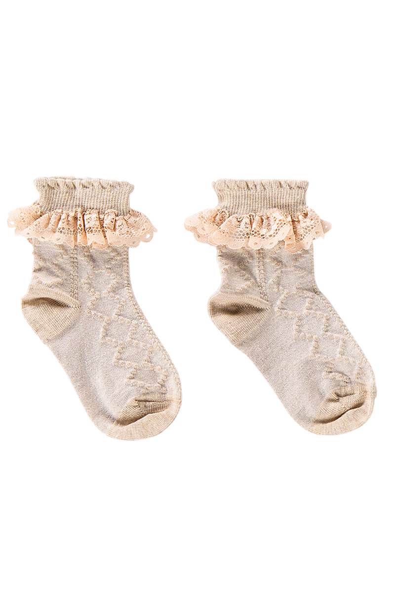 House Of Jamie ankle socks pelerine bruin/beige-1 1