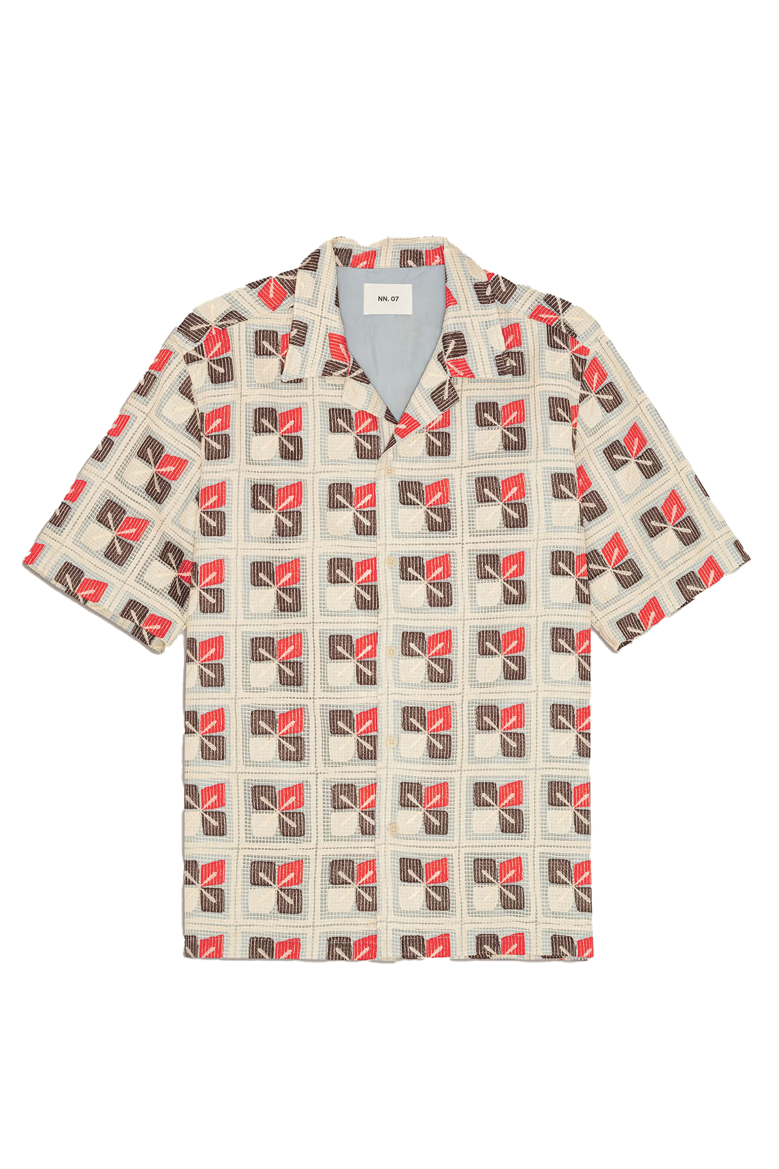 Heren overhemd km casual ecru