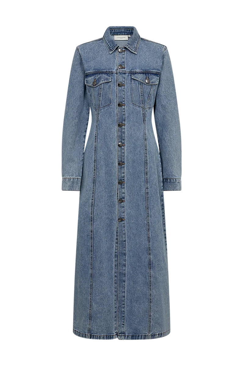 Dames jurk blauw