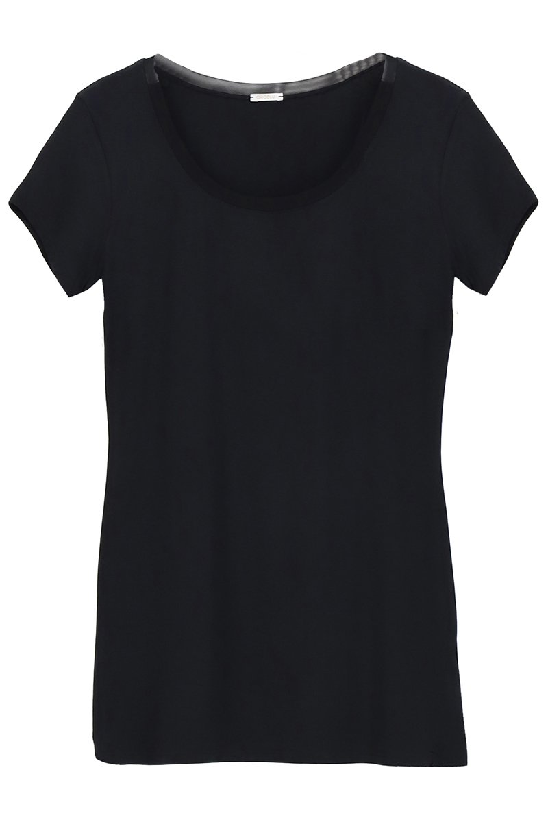 Oroblu Lingerie dames t shirt km Zwart-1 1